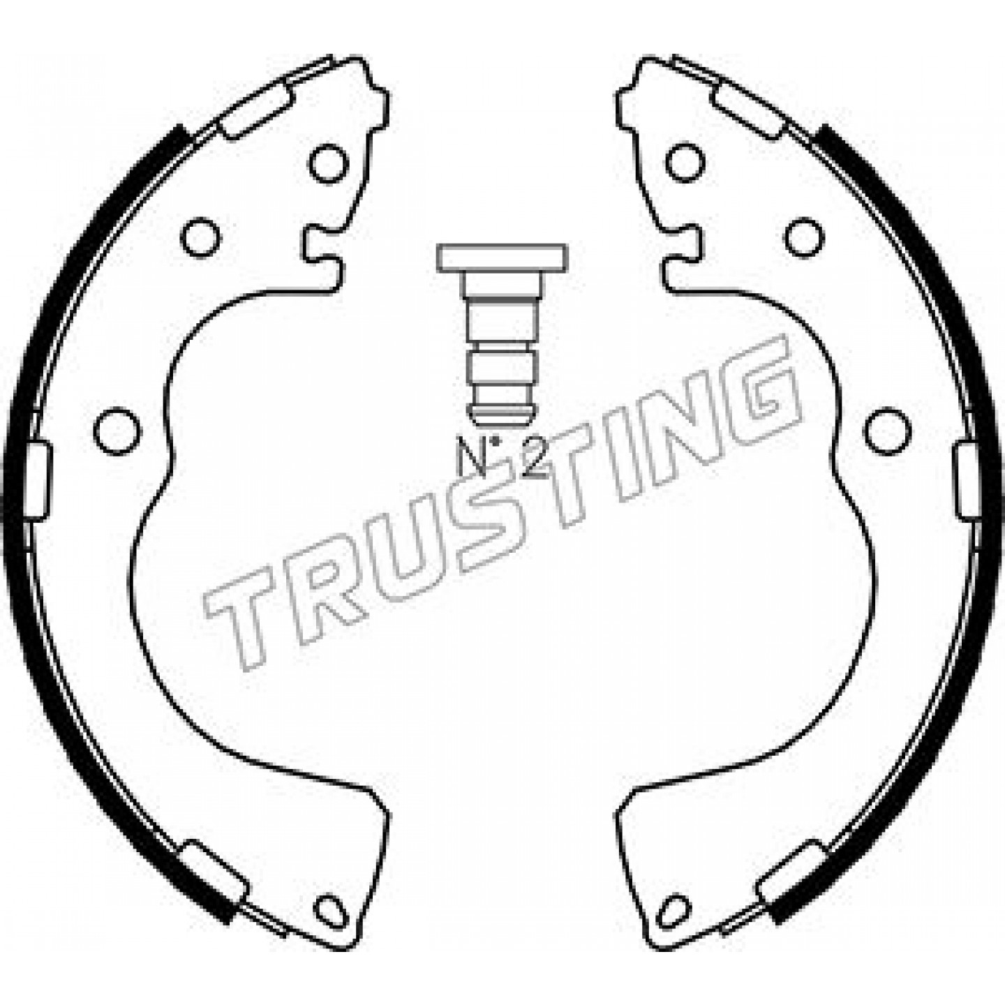 Bremsbackensatz TRUSTING 049.152