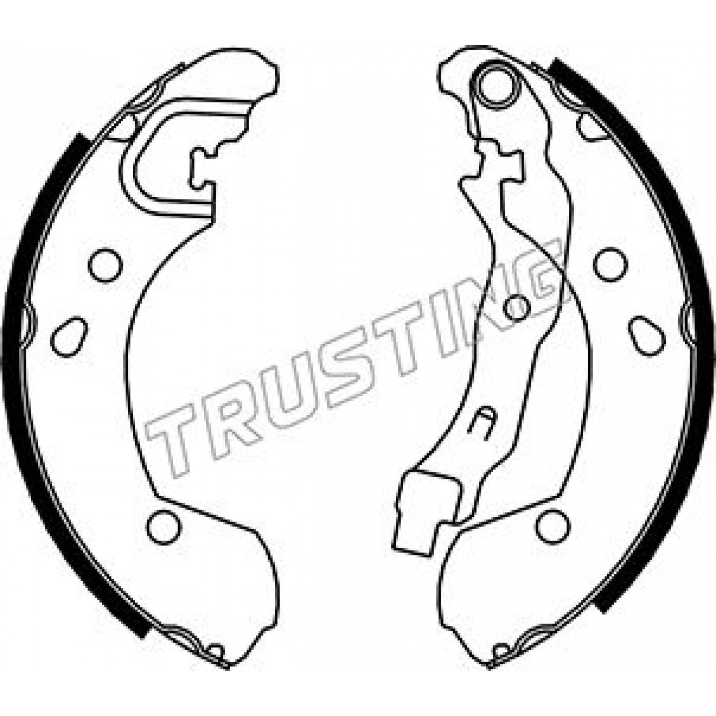 Bremsbackensatz TRUSTING 067.192
