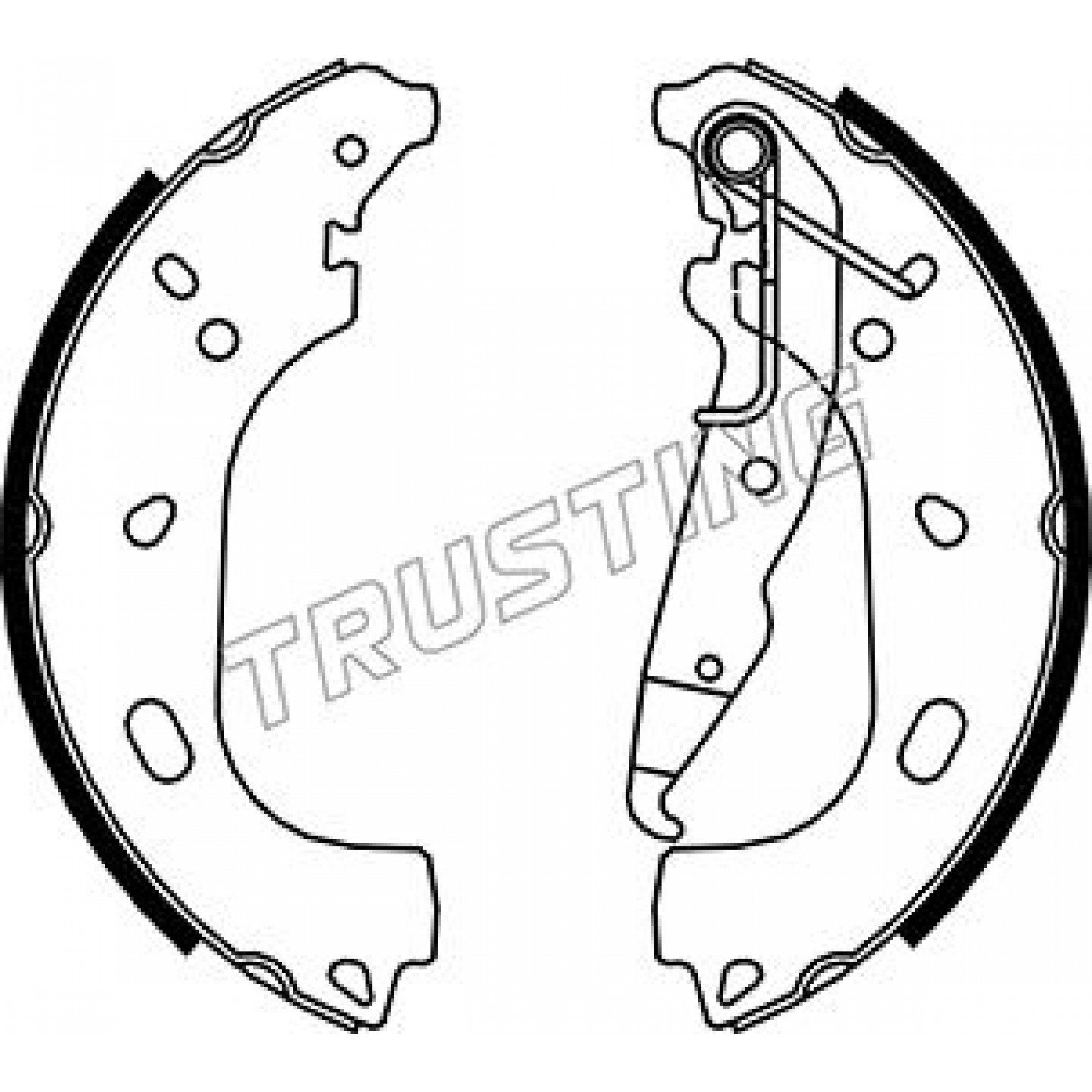 Bremsbackensatz TRUSTING 073.177