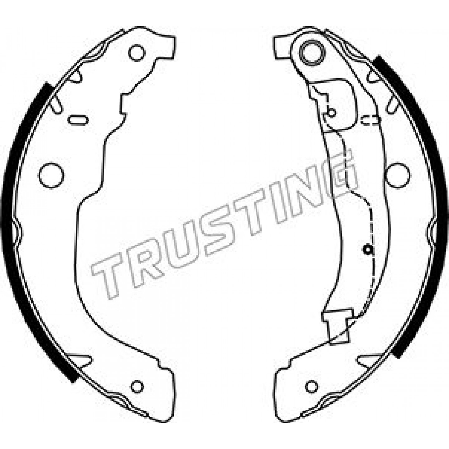 Bremsbackensatz TRUSTING 079.196