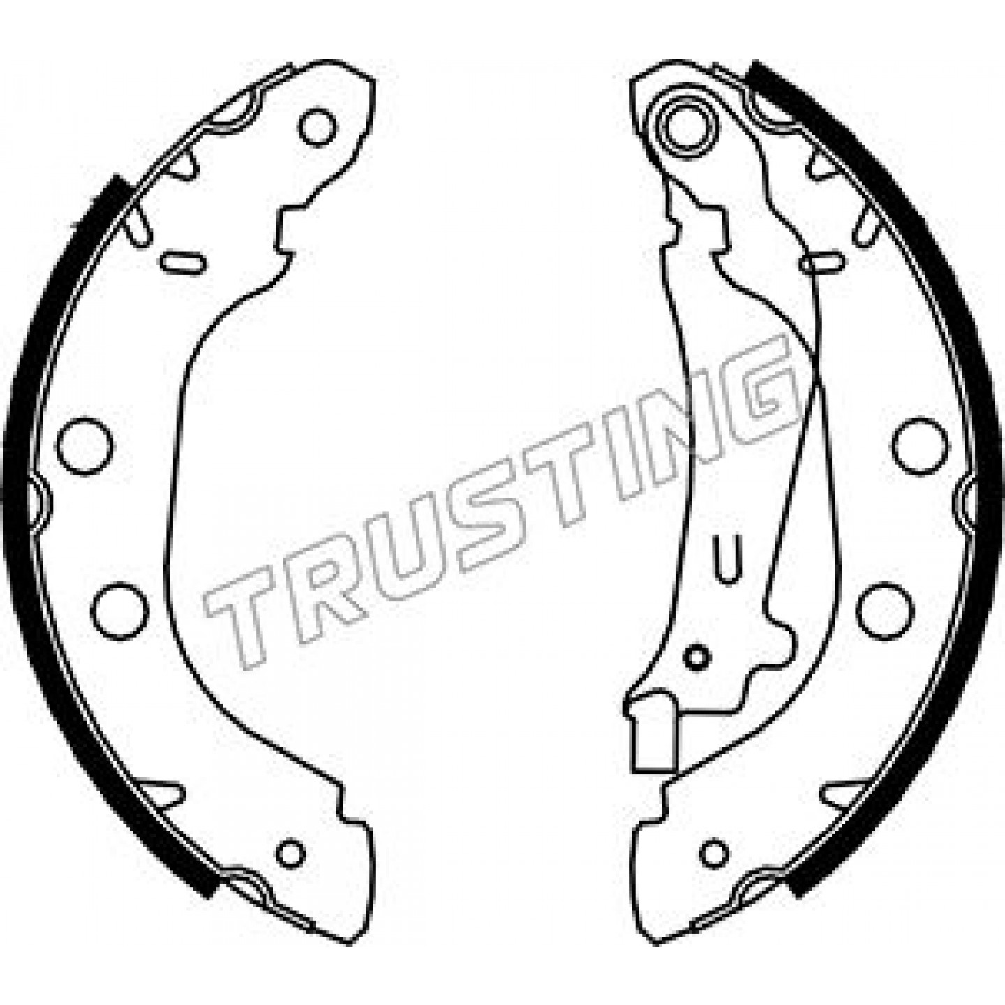 Bremsbackensatz TRUSTING 088.226