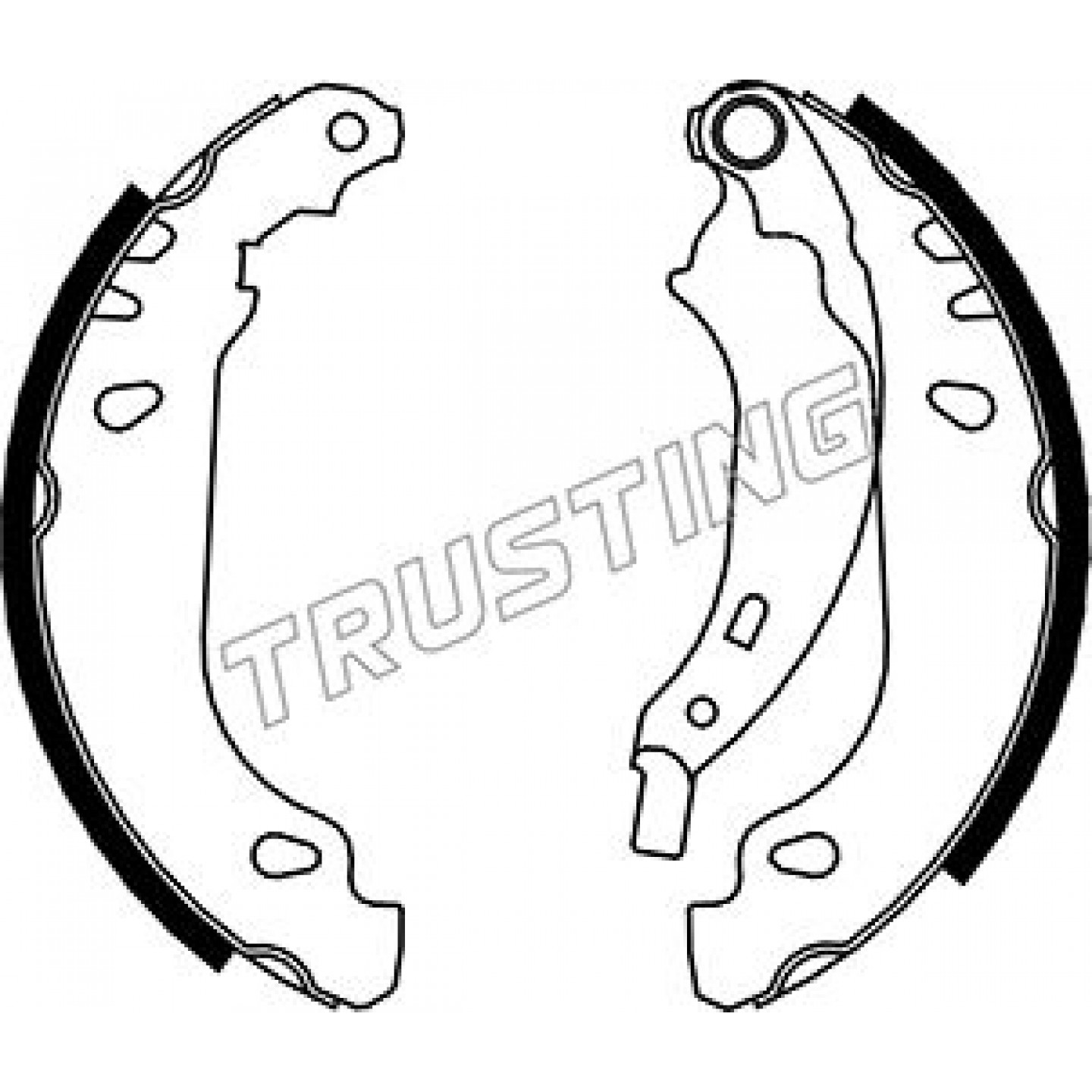 Bremsbackensatz TRUSTING 088.231