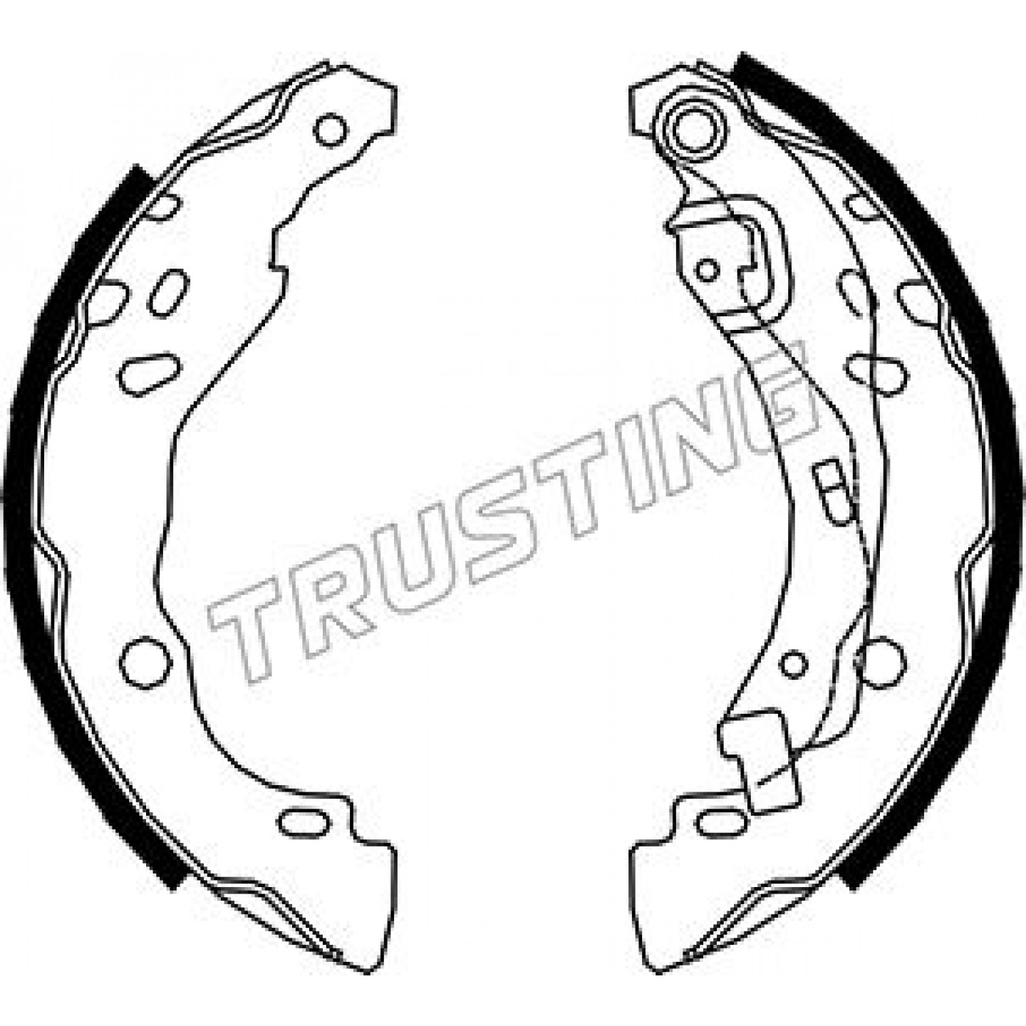 Bremsbackensatz TRUSTING 088.234