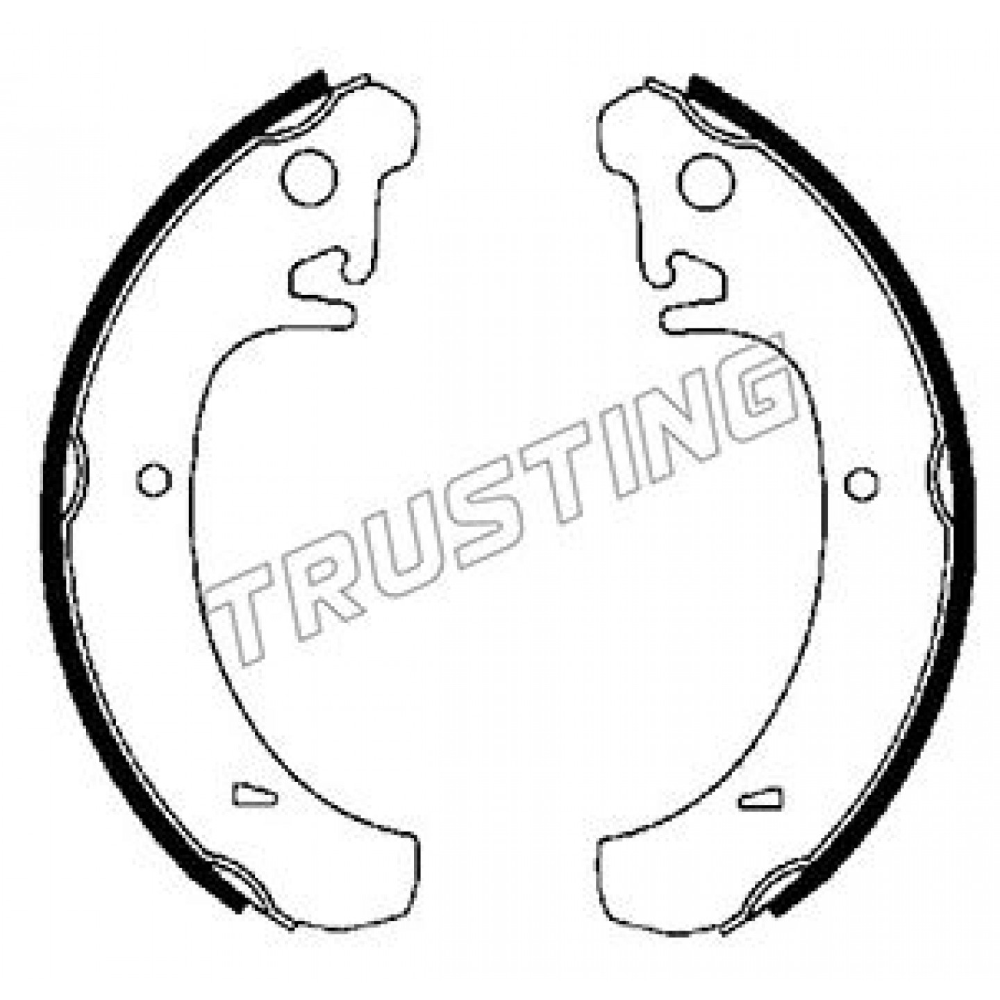 Bremsbackensatz TRUSTING 122.004
