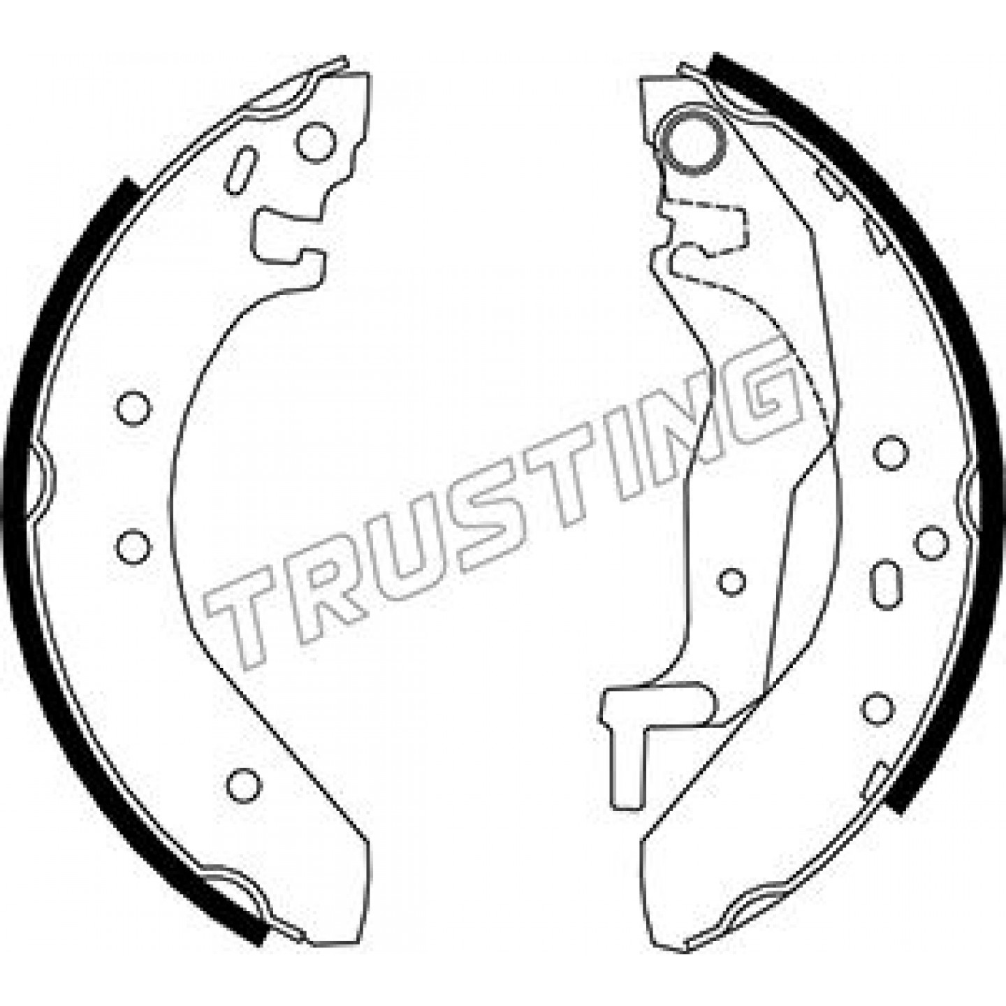 Bremsbackensatz TRUSTING 007.017