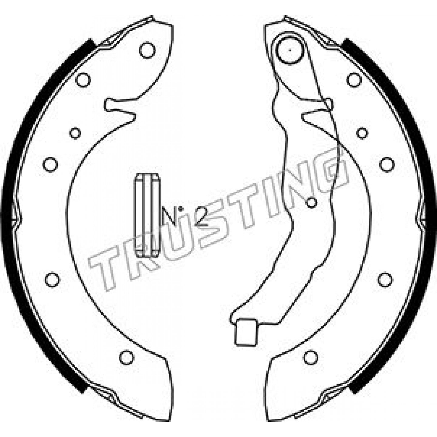 Bremsbackensatz TRUSTING 019.025