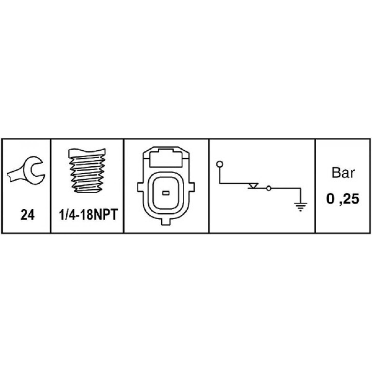 HELLA 6ZL 009 600-051 Interruttore Pressione Olio 12V – Filetto M14x1.5 – Apertura 21 Mm – Sostituzione Originale
