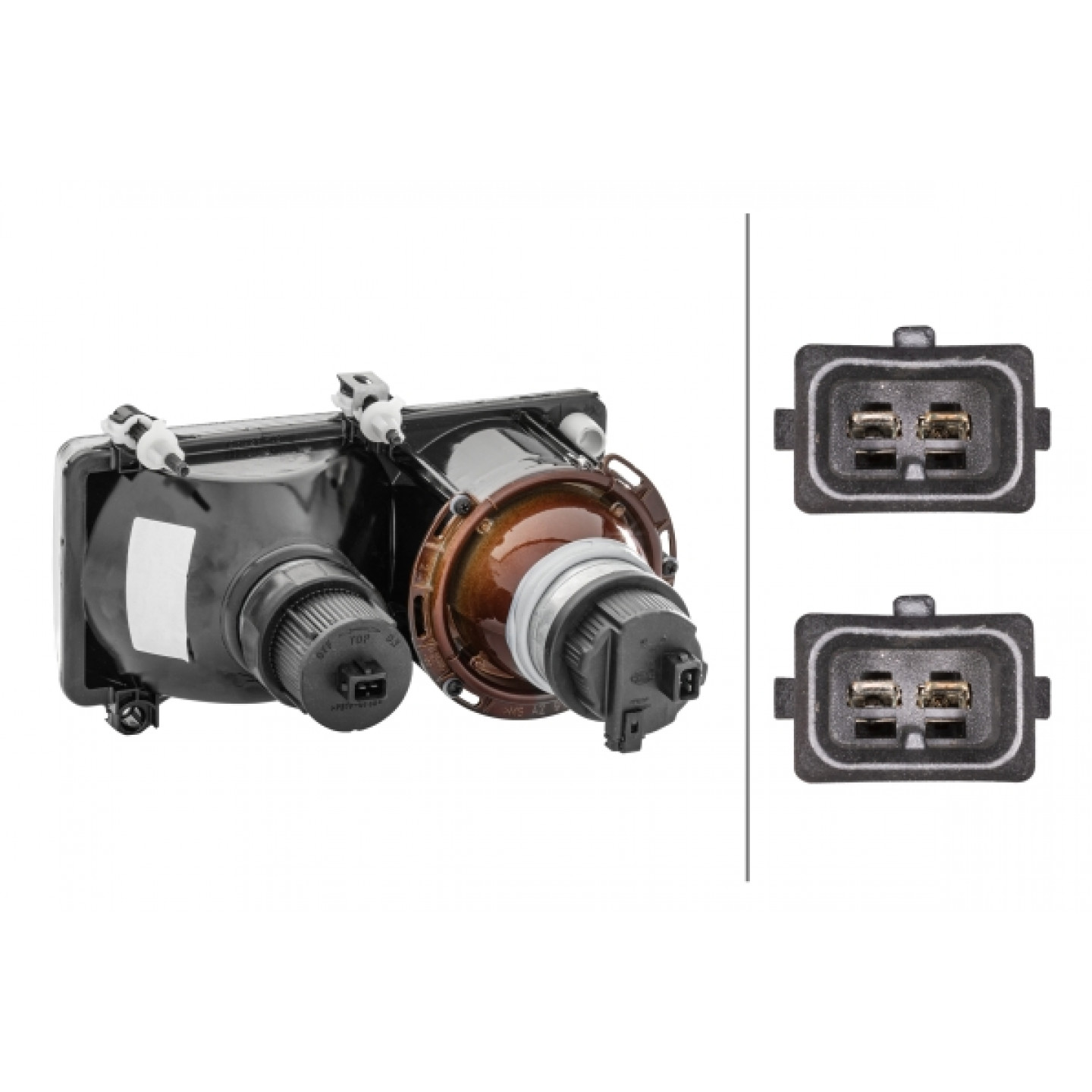 HELLA Faro Anteriore Sinistro Per Volkswagen Polo, Con Lampadine E Motore Regolazione, ECE/CCC