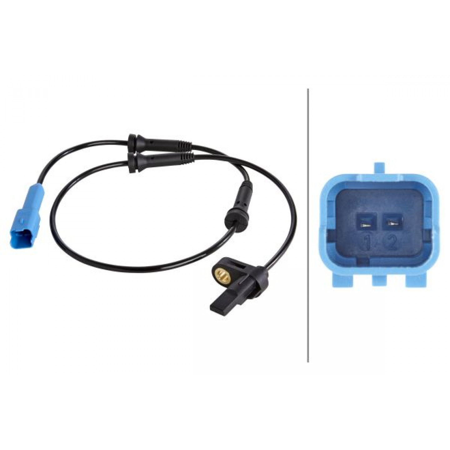 HELLA Sensore Giri Ruota Posteriore – 12V, Cavo 889mm, Per BMW Serie 1 E 3 (E81, E82, E90, E91, E92, E93)