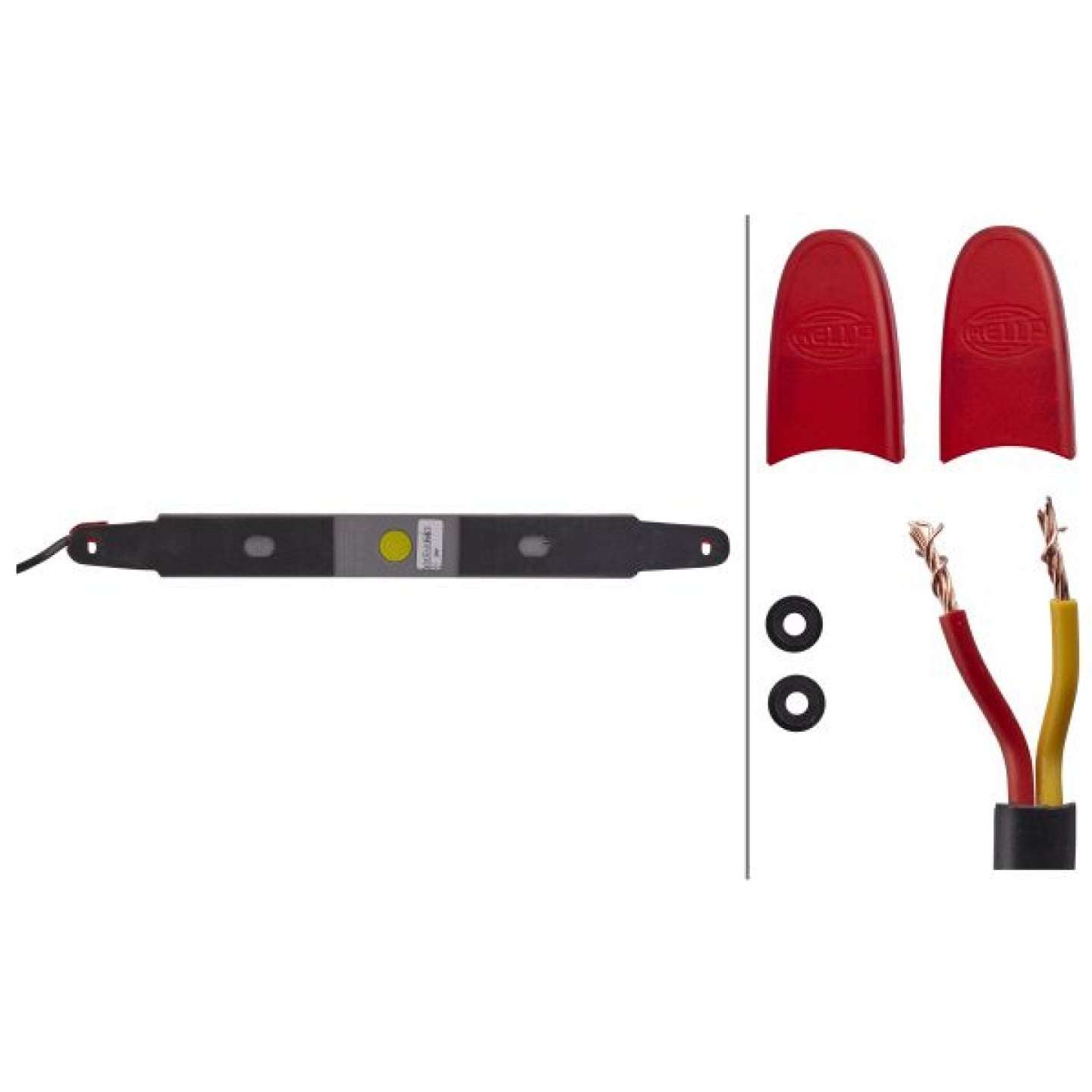 HELLA Luce Supplementare Freno A LED 12V Per Montaggio Esterno, Cavo 3000mm, Finitura Rossa, Ideale Per Auto E Veicoli Commerciali