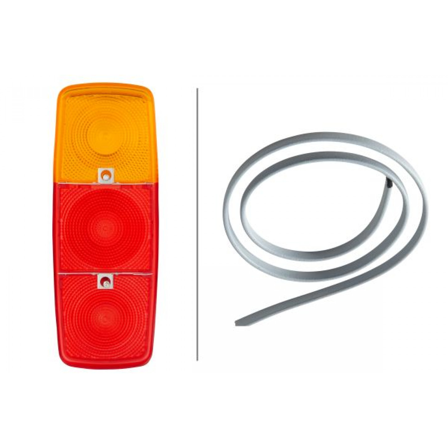 Lente Fanalino Posteriore HELLA 9EL 109 139-001 – Sx/Dx, Con Indicatori E Luci Stop, Per Camion E Rimorchi