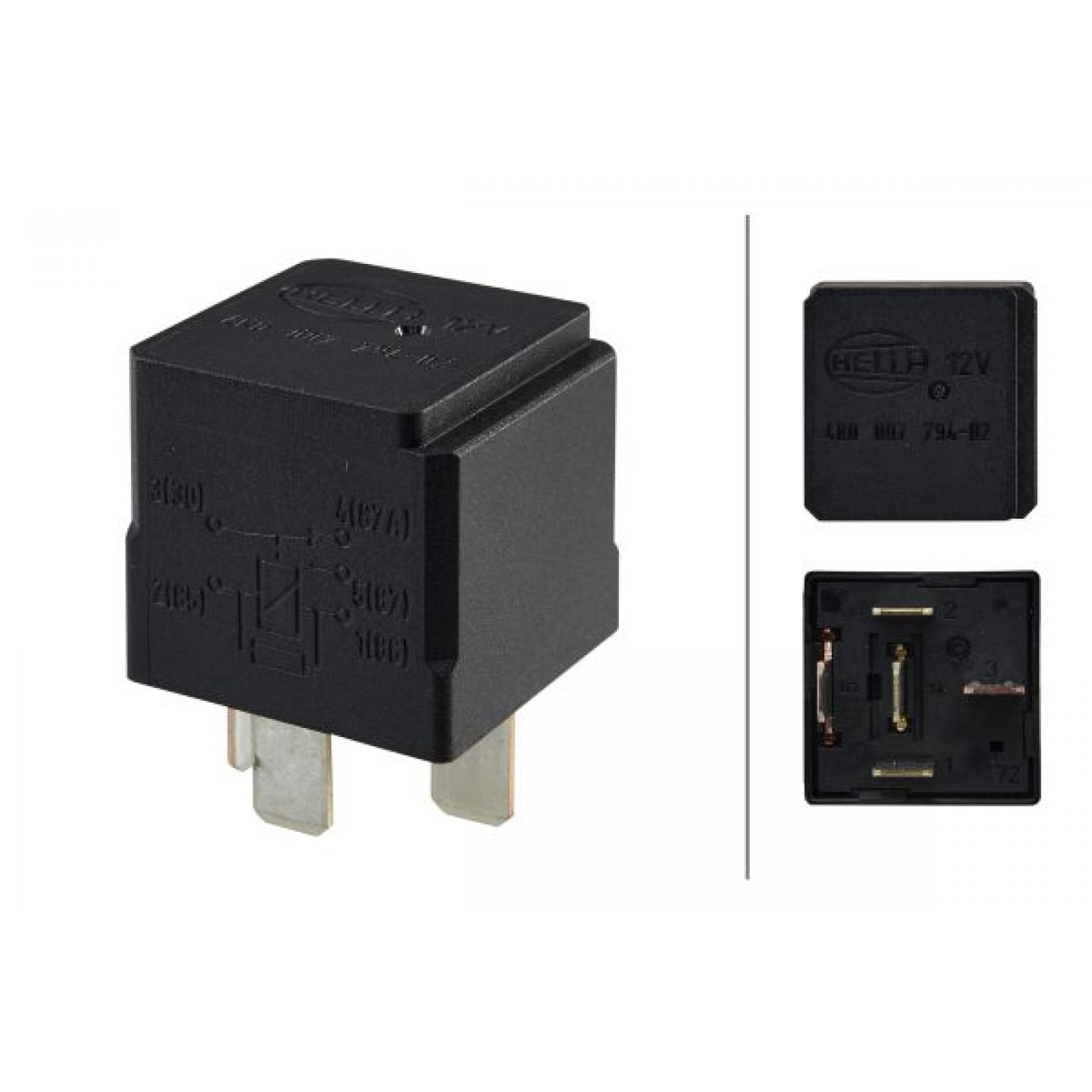 Relay, cold start control HELLA 4RD 007 794-021 - Trodo.com