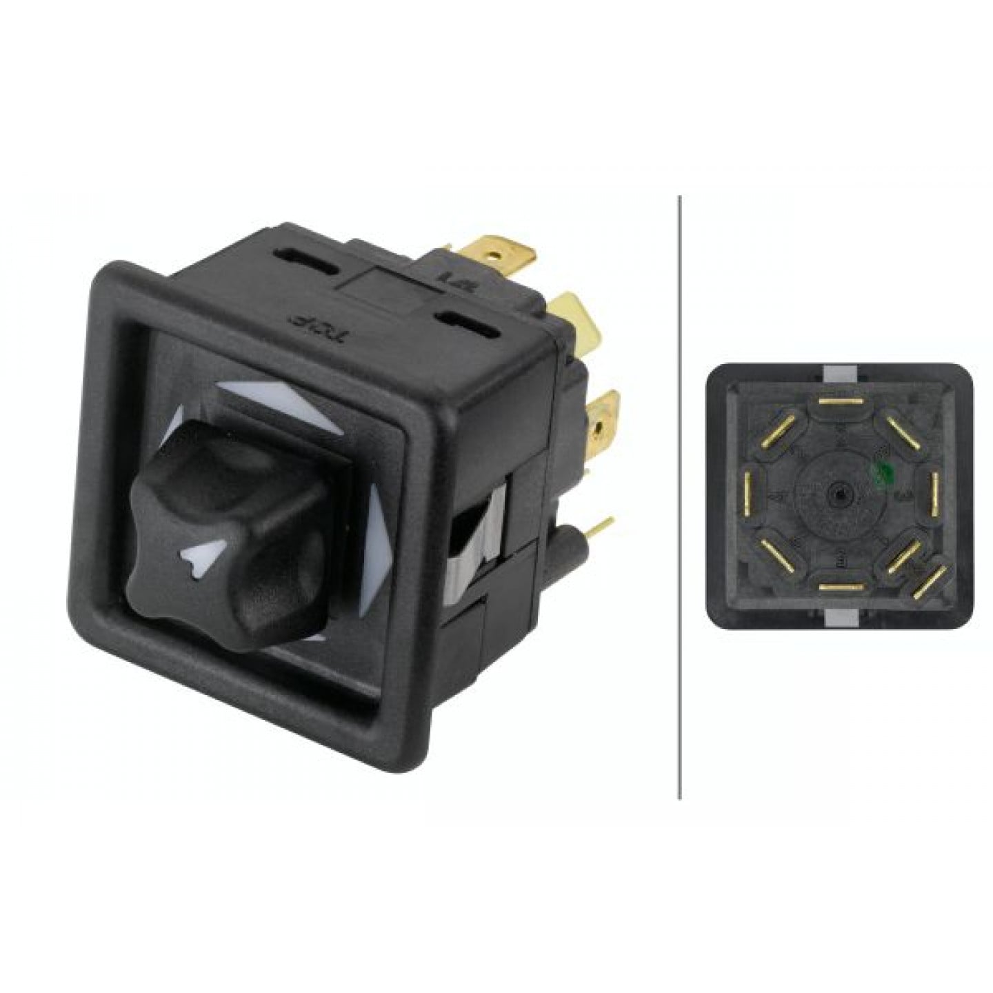 Interruttore A Pressione HELLA 12V – Doppio Comando, Attuazione A Pressione, 6GM 500 212-012, Per Auto E Applicazioni Elettriche