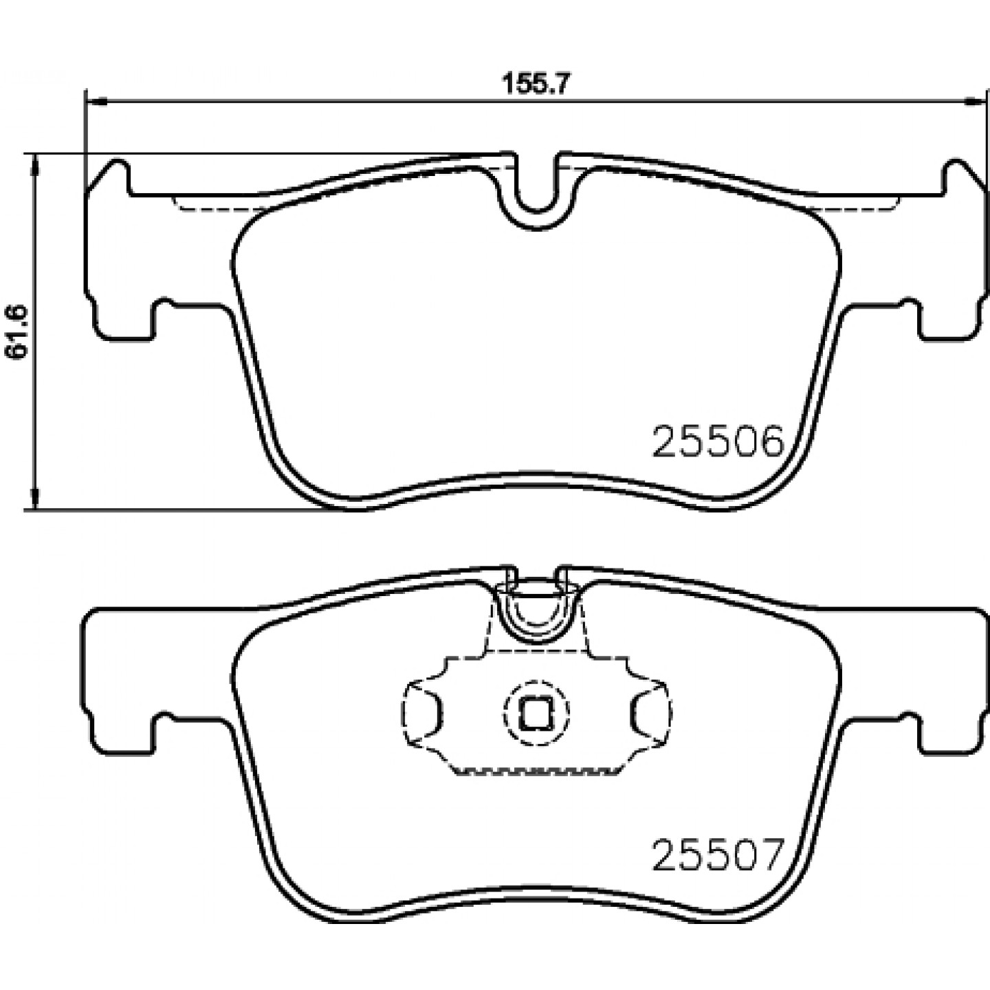 Sada brzdových destiček, kotoučová brzda HELLA 8DB 355 019-771