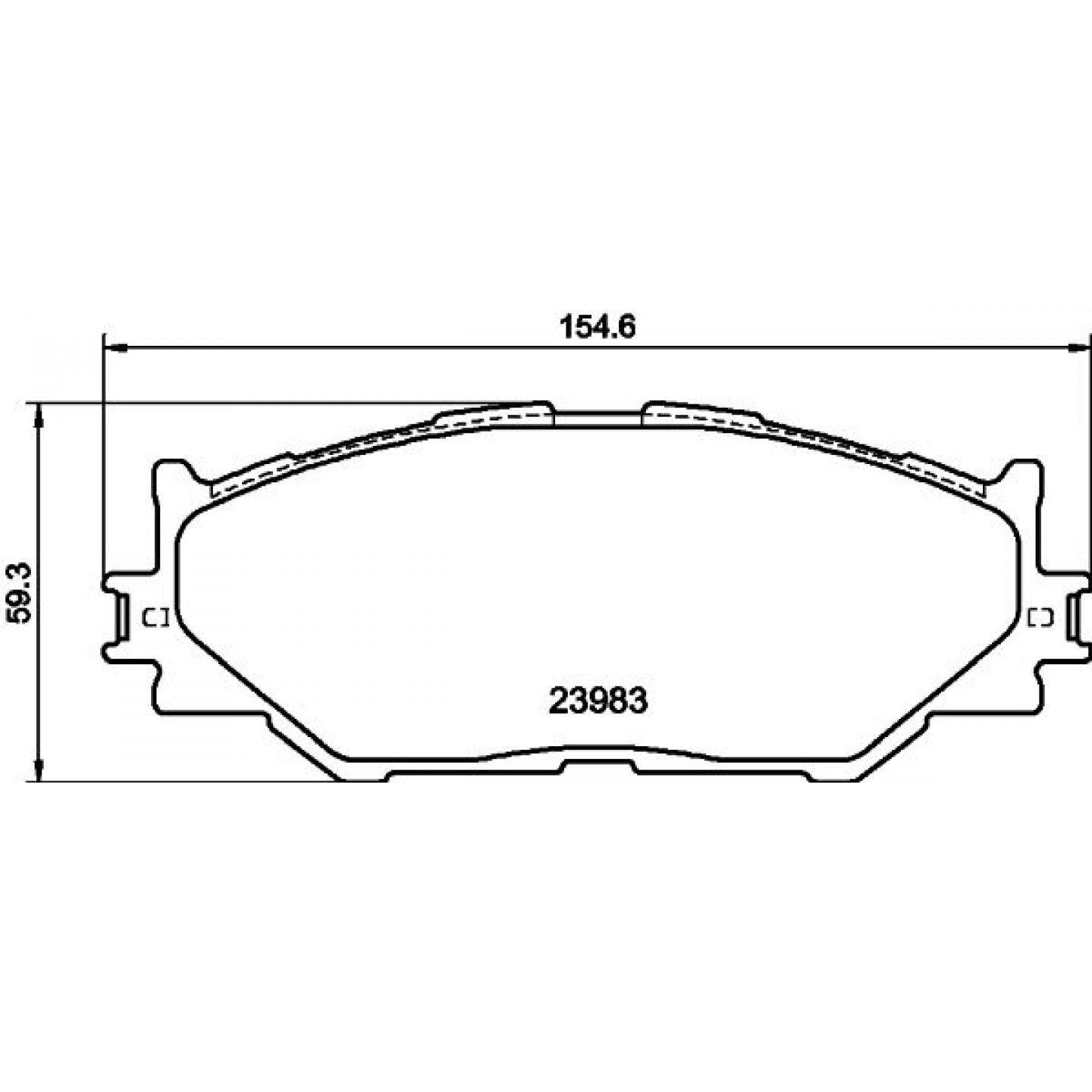 Kit pastiglie freno, Freno a disco Assale anteriore per LEXUS IS IS C