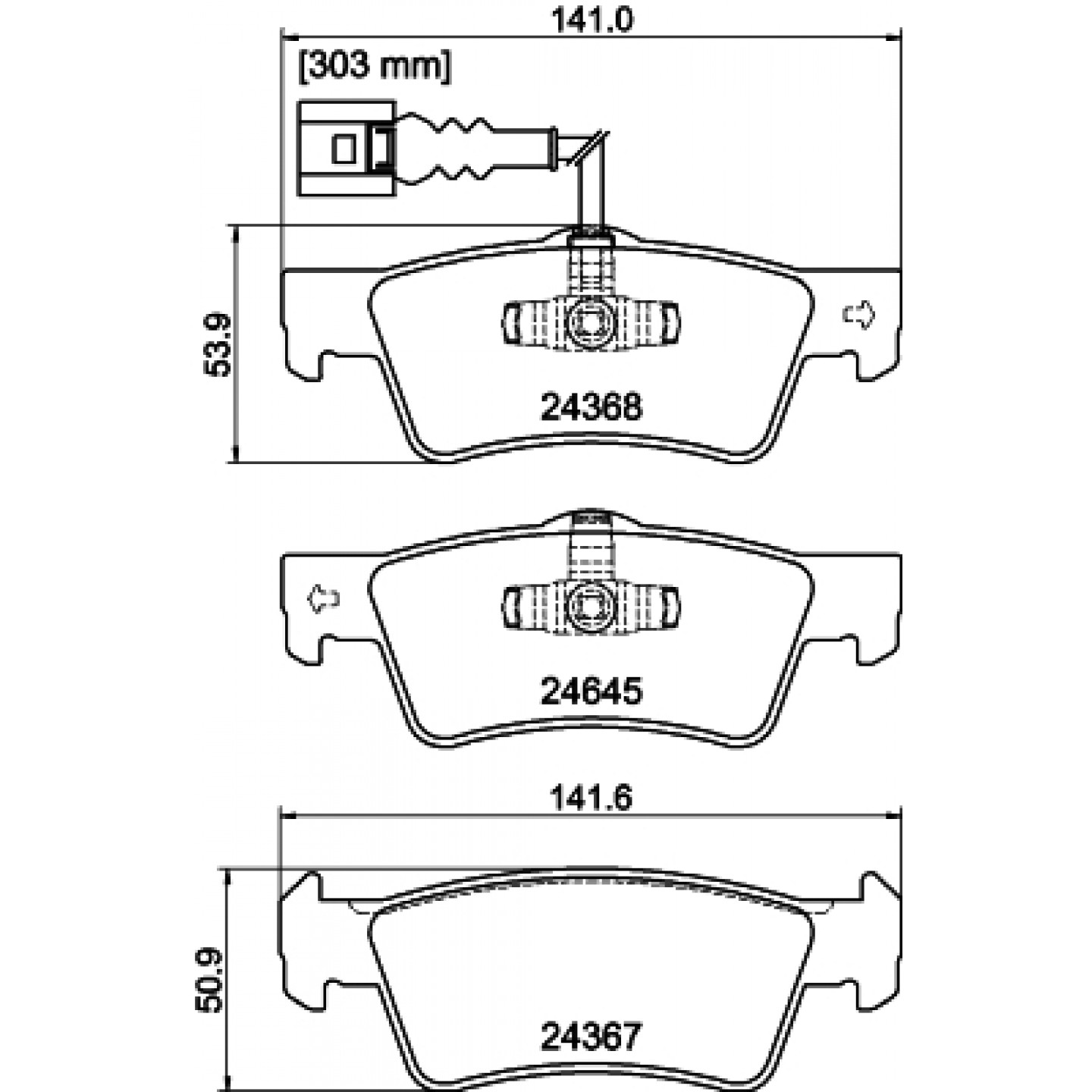 Bremseklodser HELLA 8DB 355 013-841