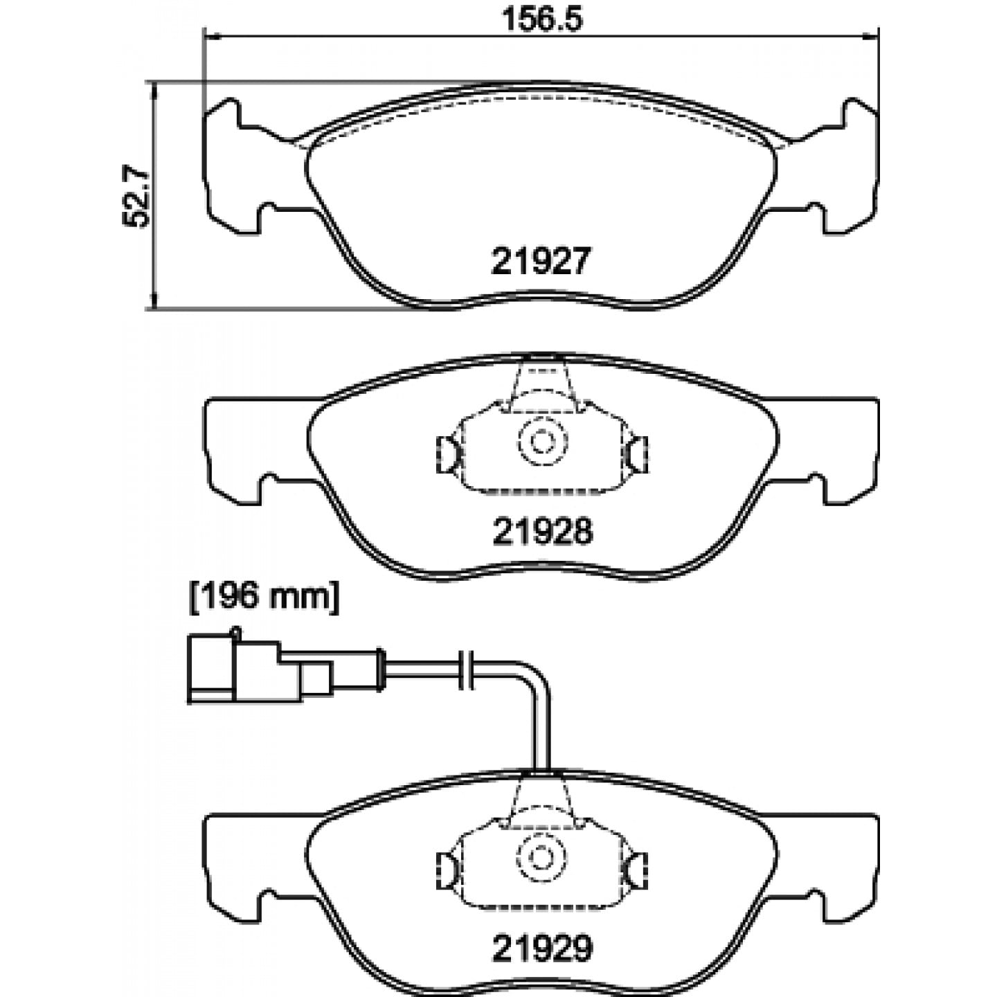 Bremseklodser HELLA 8DB 355 007-901