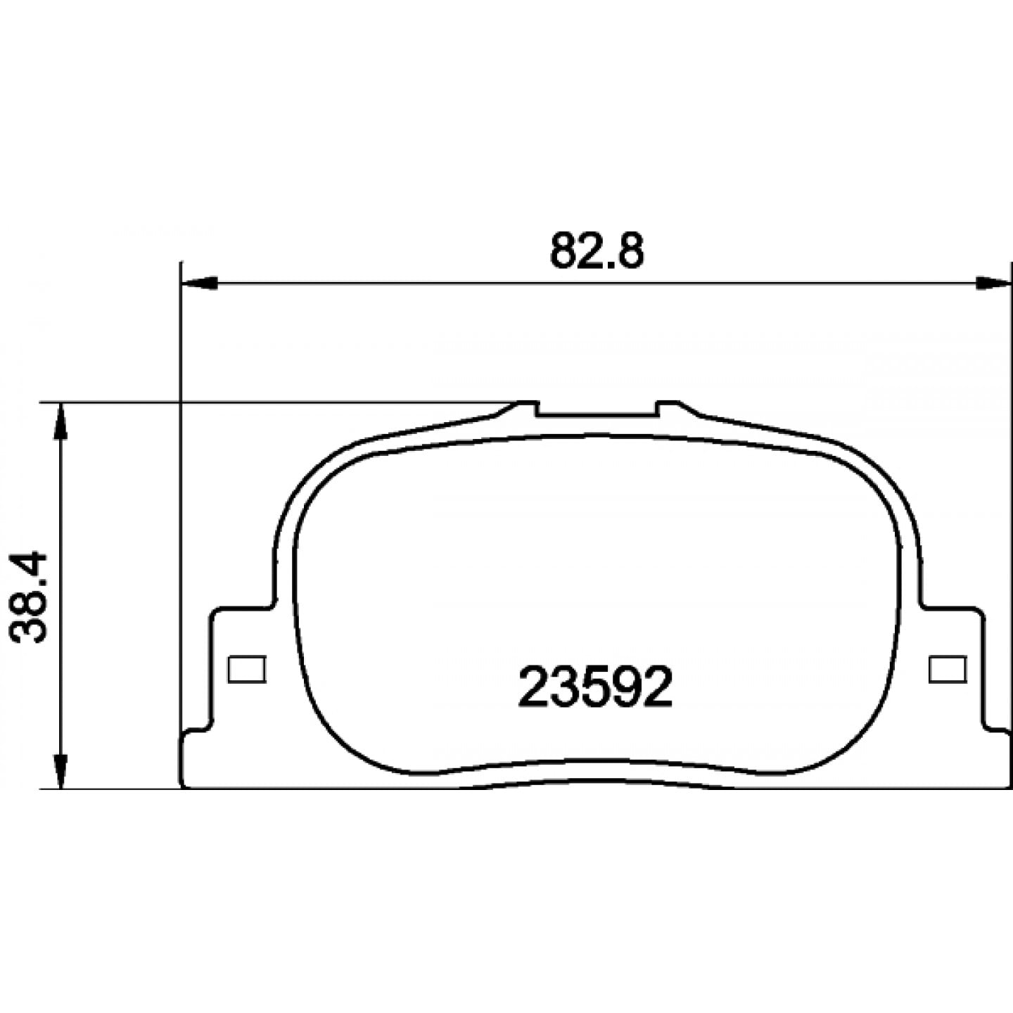 Sada brzdových destiček, kotoučová brzda HELLA 8DB 355 010-001