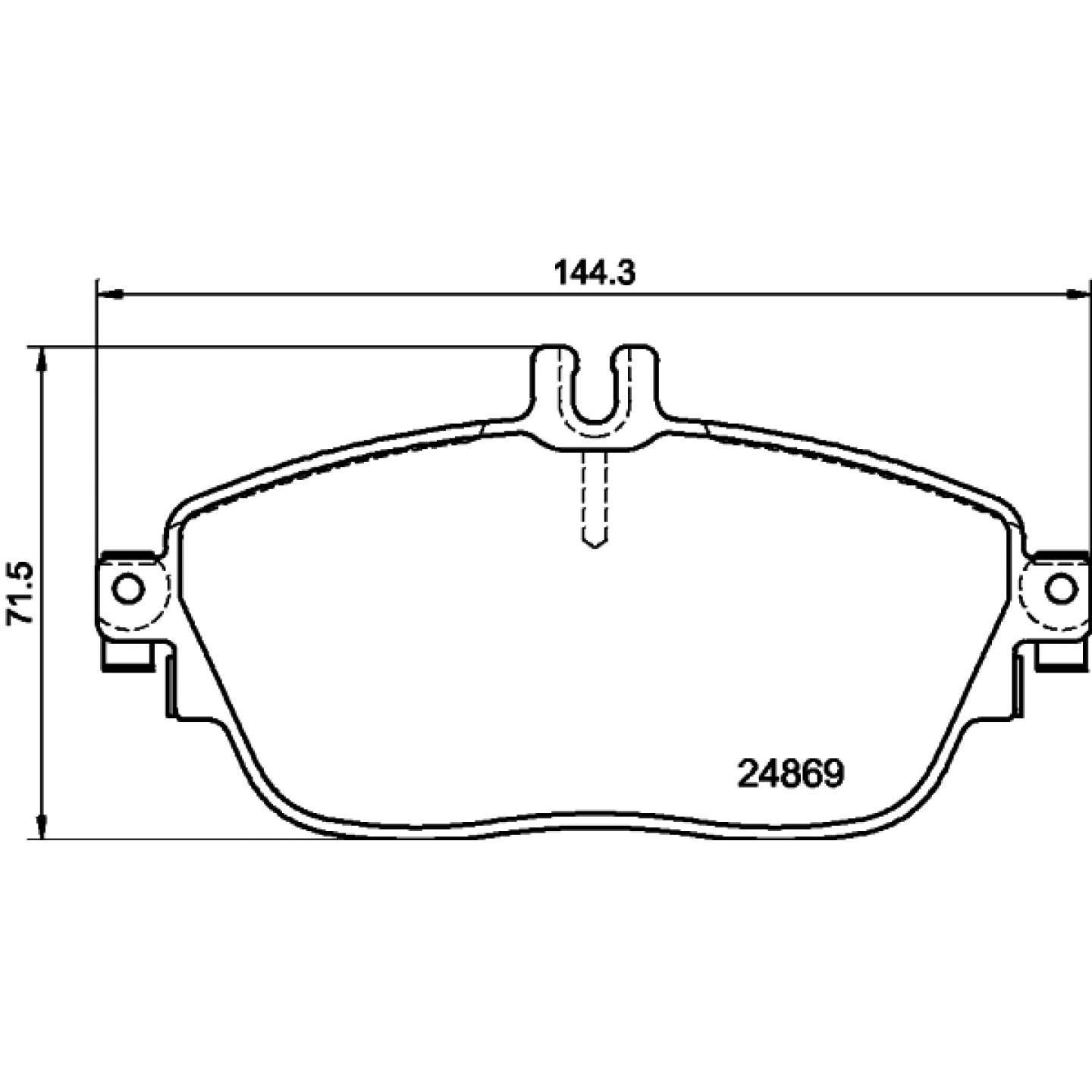 Sada brzdových destiček, kotoučová brzda HELLA 8DB 355 019-721