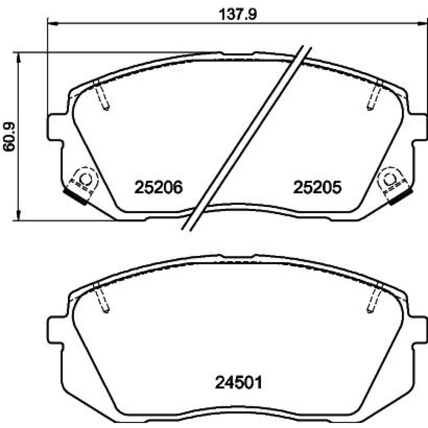 Bremseklodser HELLA 8DB 355 025-981