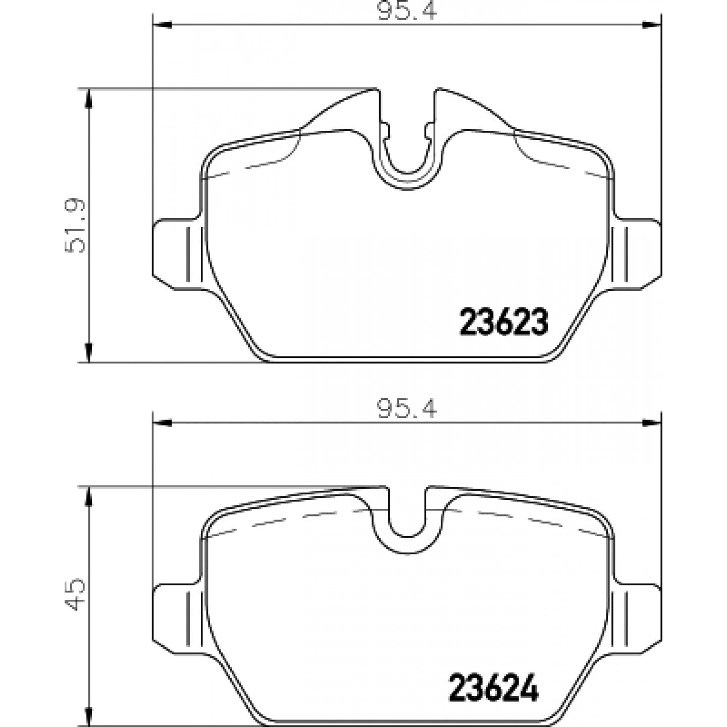 Sada brzdových destiček, kotoučová brzda HELLA 8DB 355 011-271