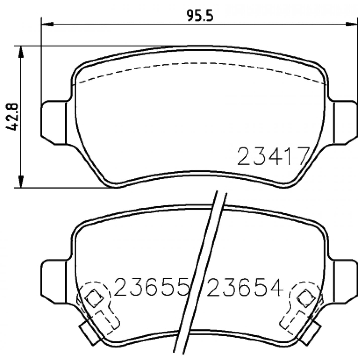 Sada brzdových destiček, kotoučová brzda HELLA 8DB 355 018-781