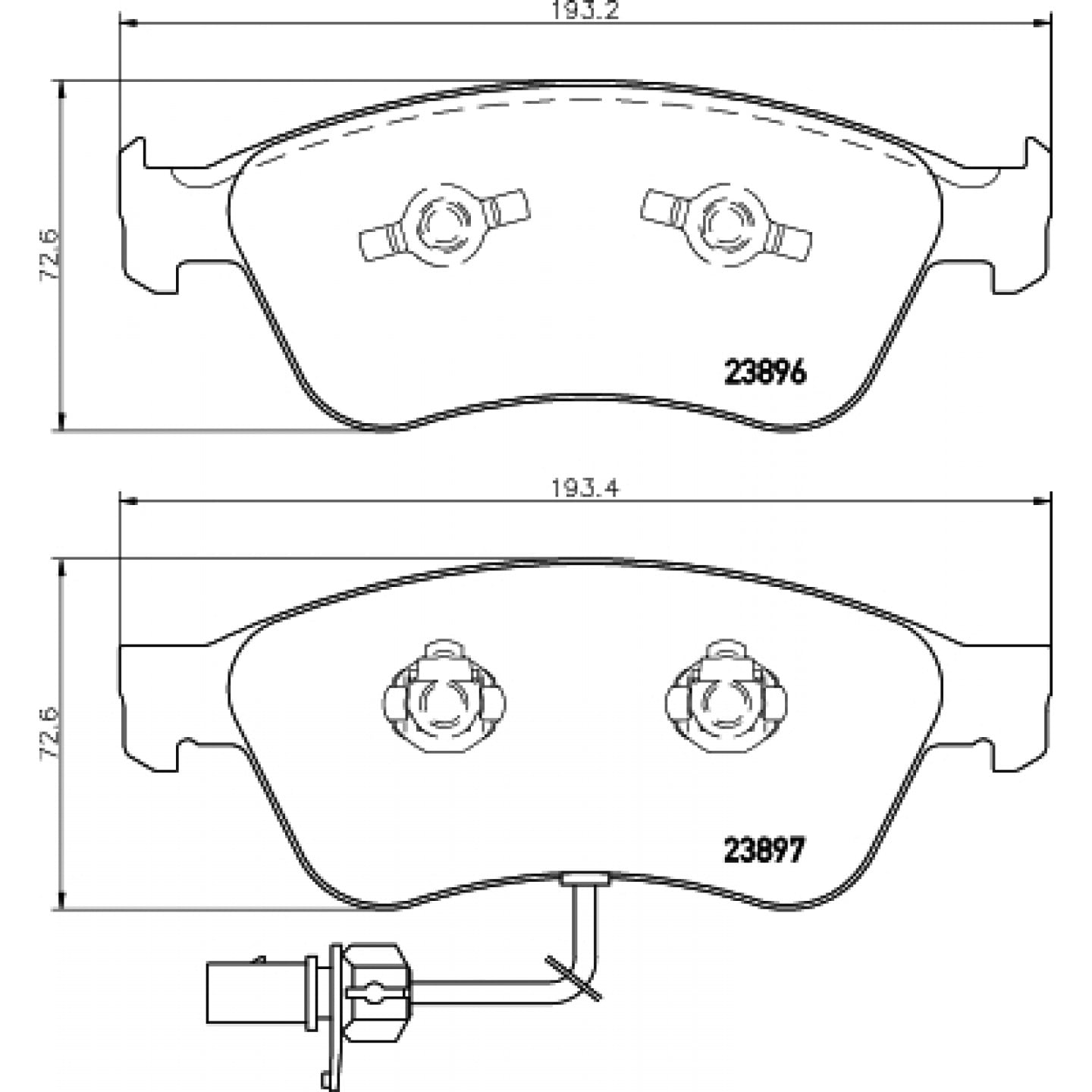 Bremseklodser HELLA 8DB 355 009-211