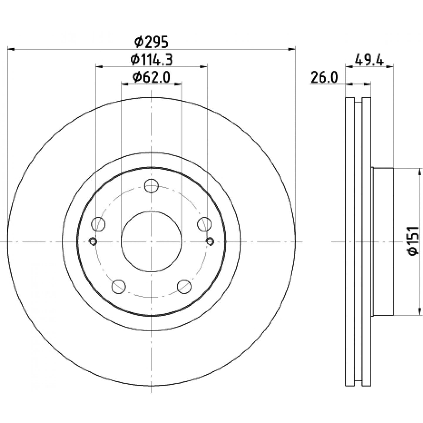 Discofreno HELLA 8DD 355 114-671