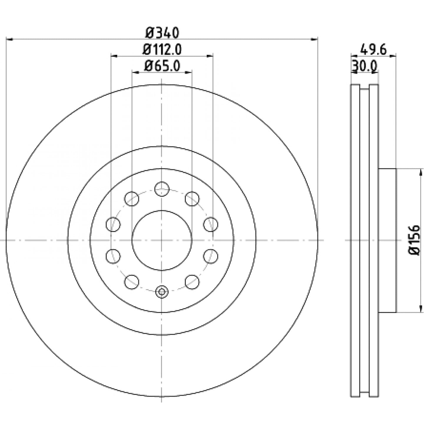 Discofreno HELLA 8DD 355 129-241