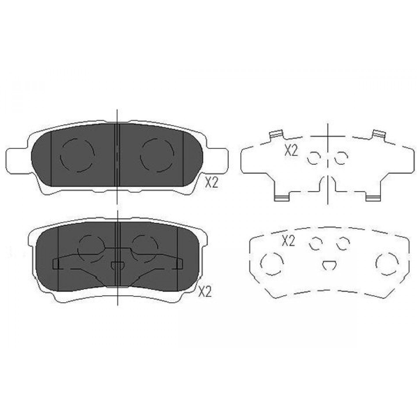 Bremsbelagsatz, Scheibenbremse KAVO PARTS KBP-5518