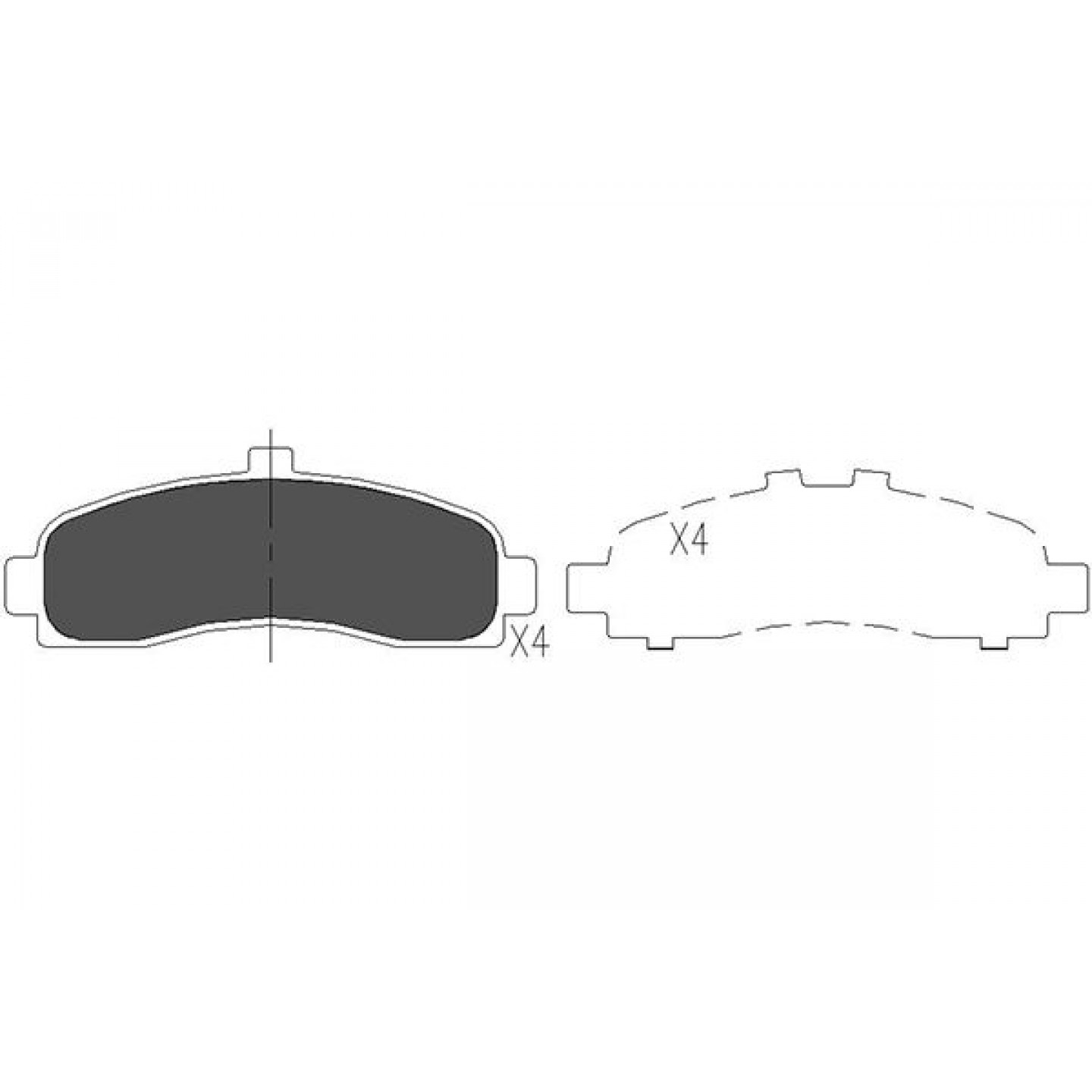 Bremsbelagsatz, Scheibenbremse KAVO PARTS KBP-6505