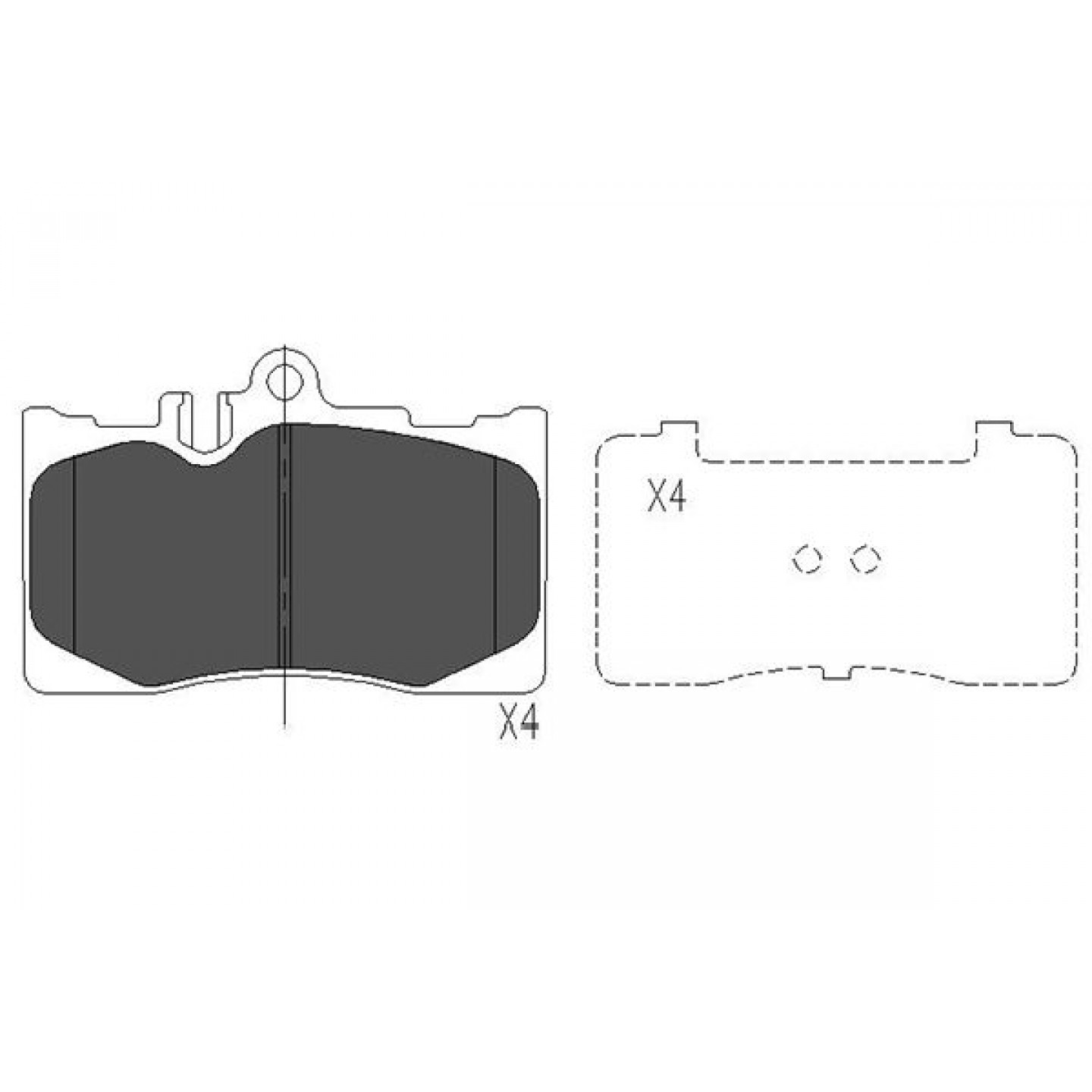 Bremsbelagsatz, Scheibenbremse KAVO PARTS KBP-9071
