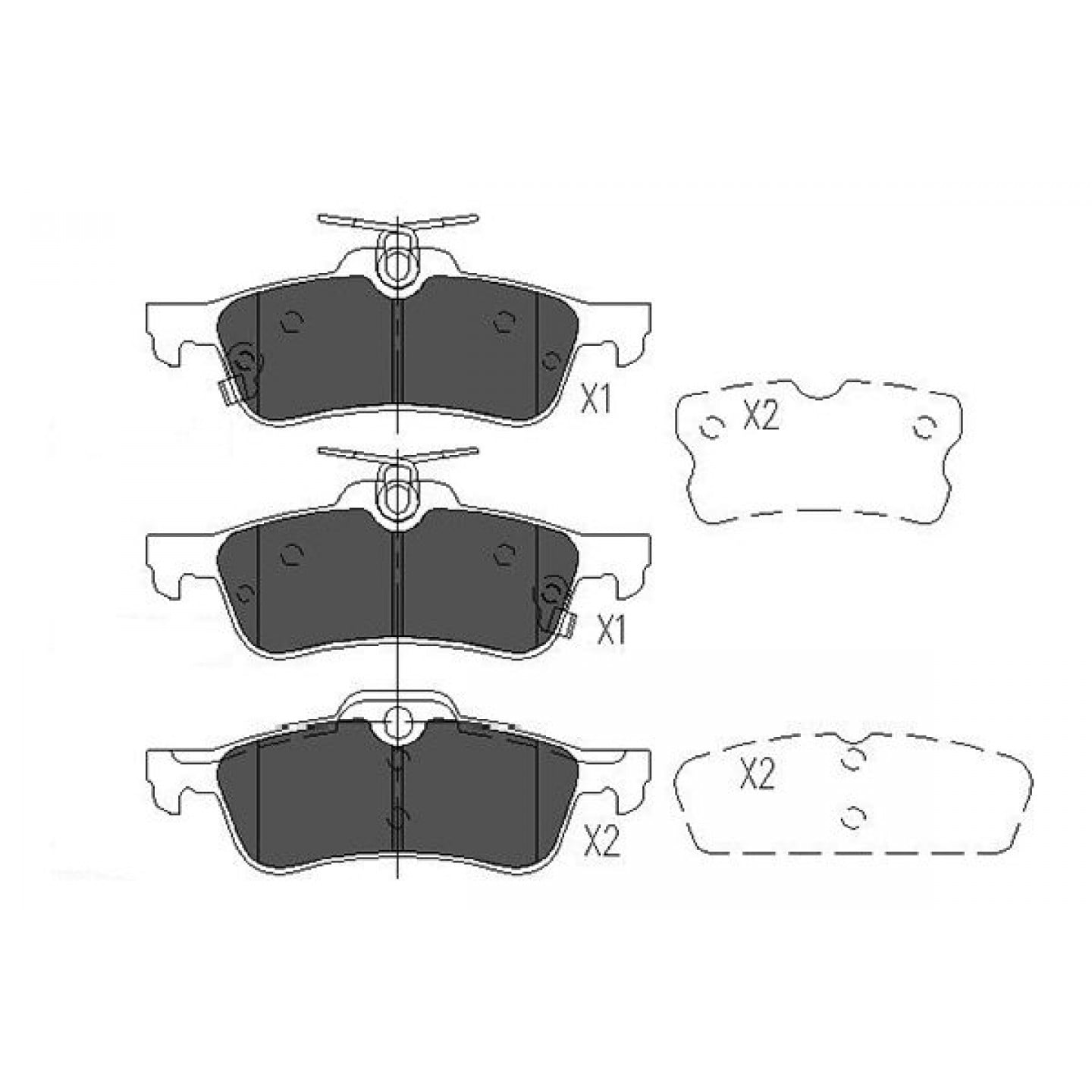 Bremsbelagsatz, Scheibenbremse KAVO PARTS KBP-9106