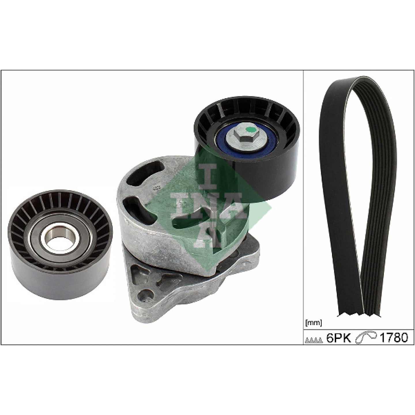 Sada žebrovaných klínových řemenů INA 529 0137 10