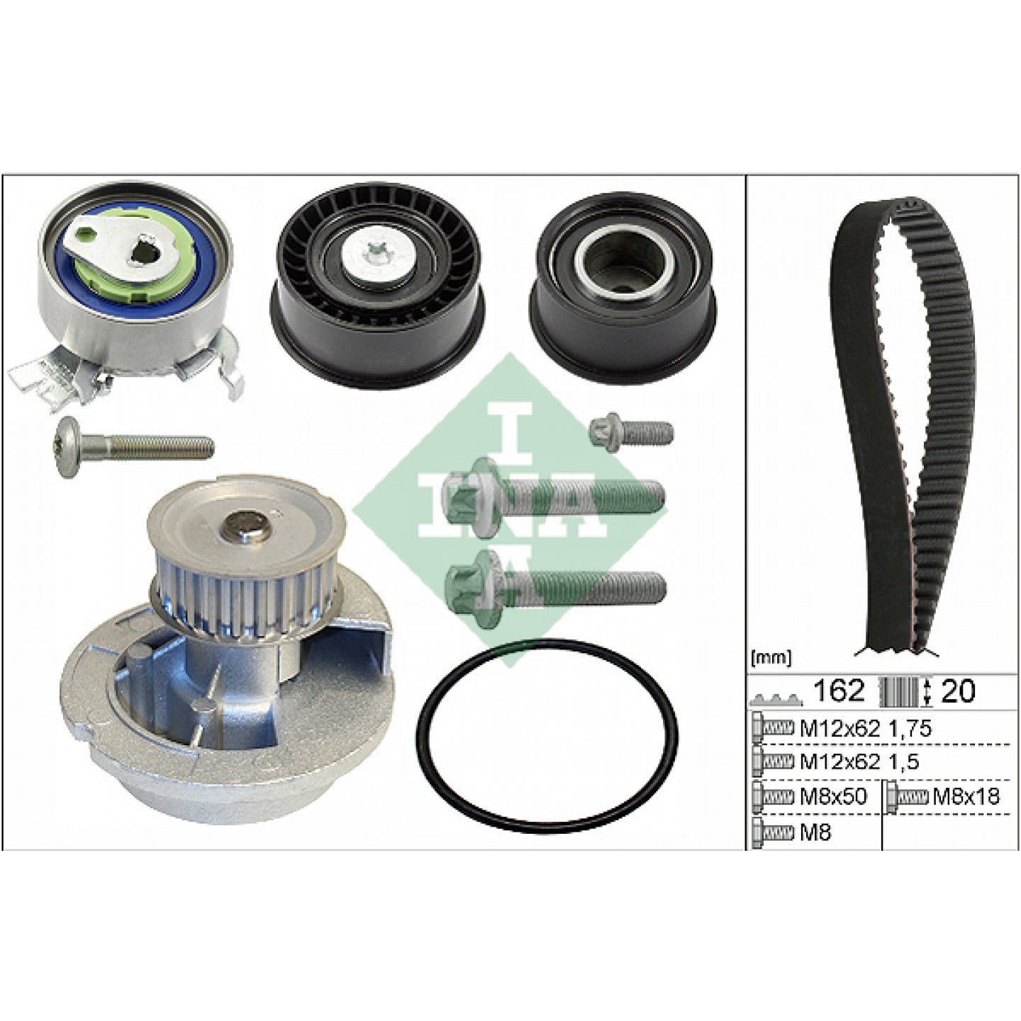 Waterpomp & distributieriemset INA 530 0443 31