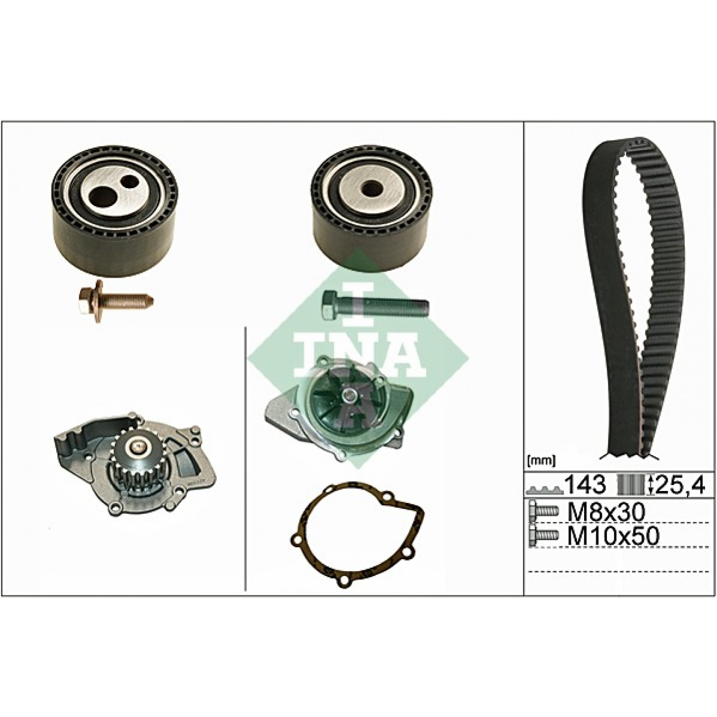 Waterpomp & distributieriemset INA 530 0447 30