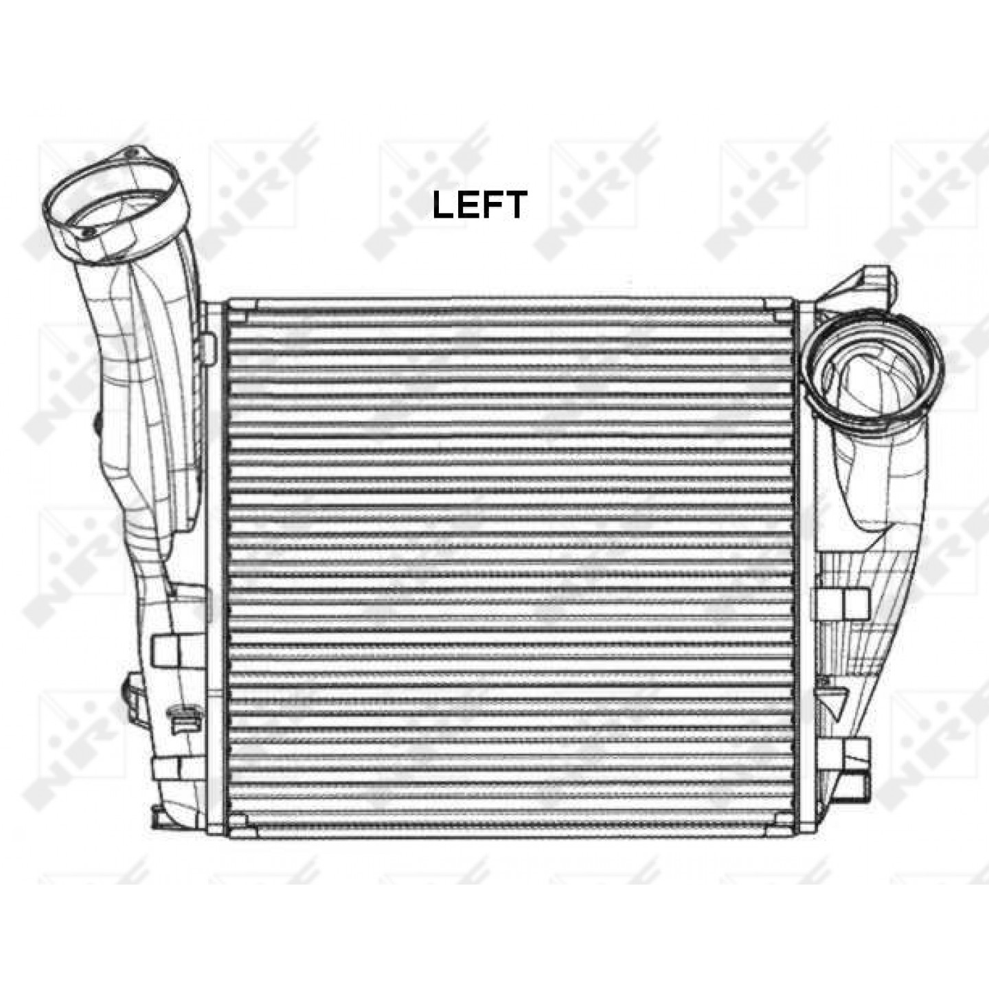 Intercooler, inlaatluchtkoeler NRF 30781