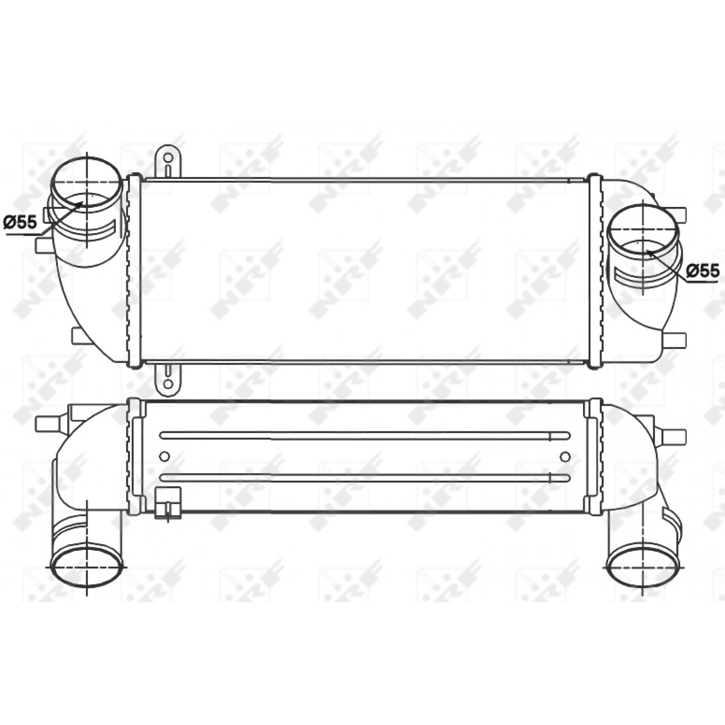 Intercooler, oplader NRF 30338