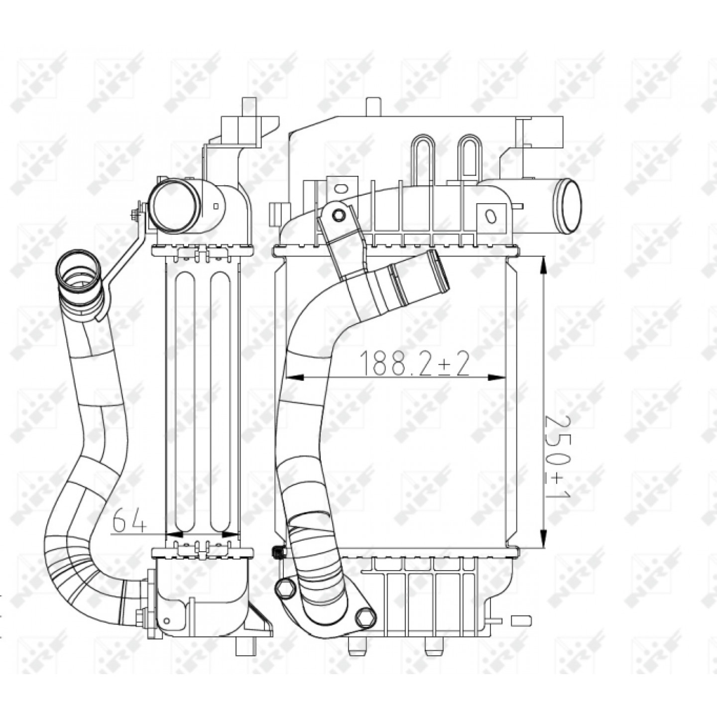 Intercooler, lader NRF 30785