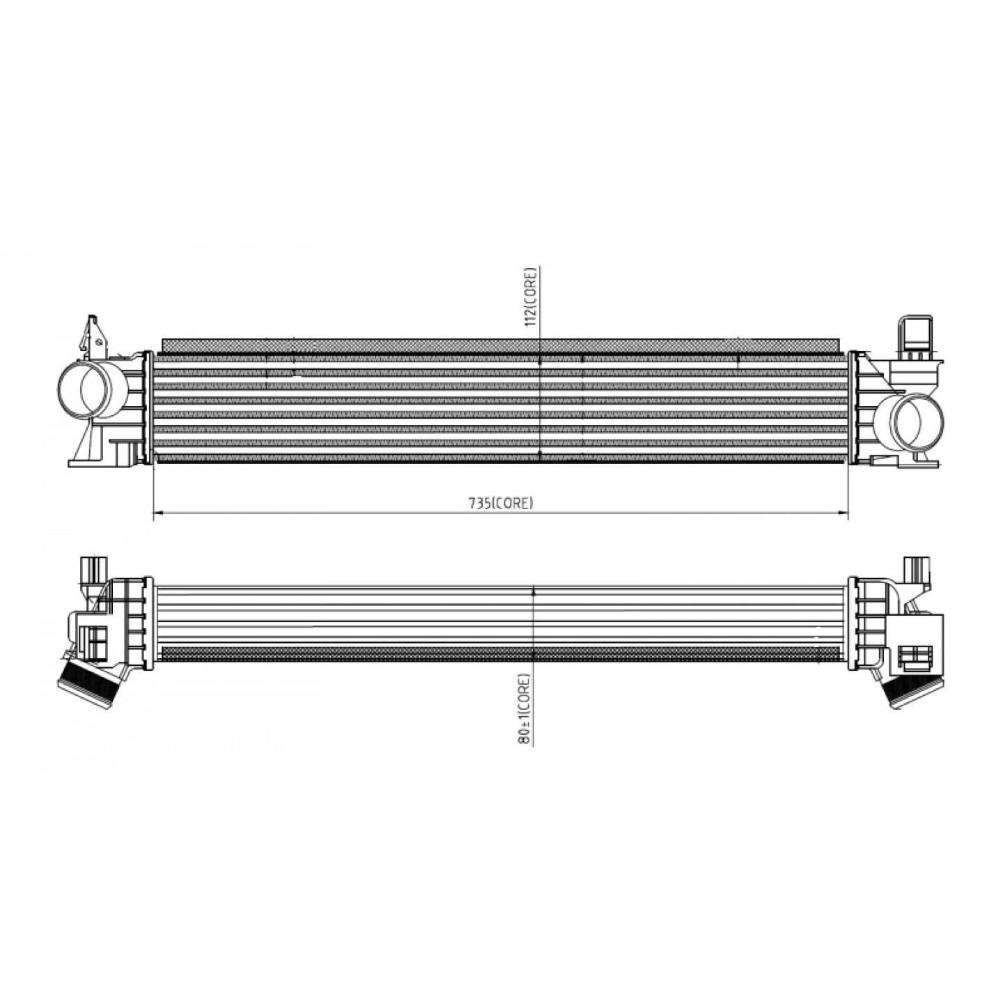 Intercooler, échangeur NRF 309033