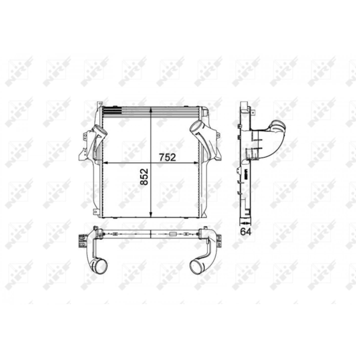 Intercooler, lader NRF 30905