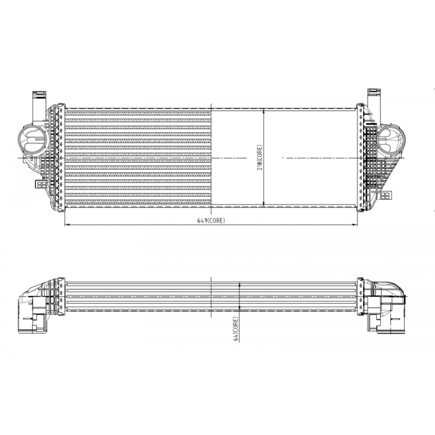 Intercooler, carregador NRF 309074