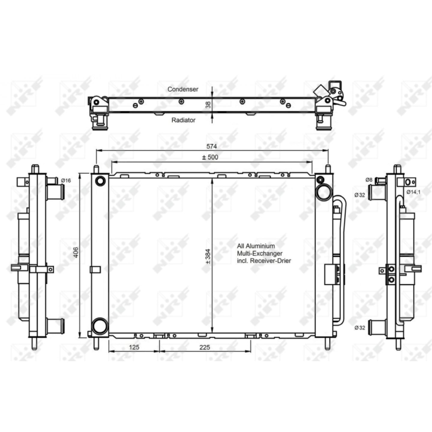 Nrf Condensatore, Climatizzatore 350068