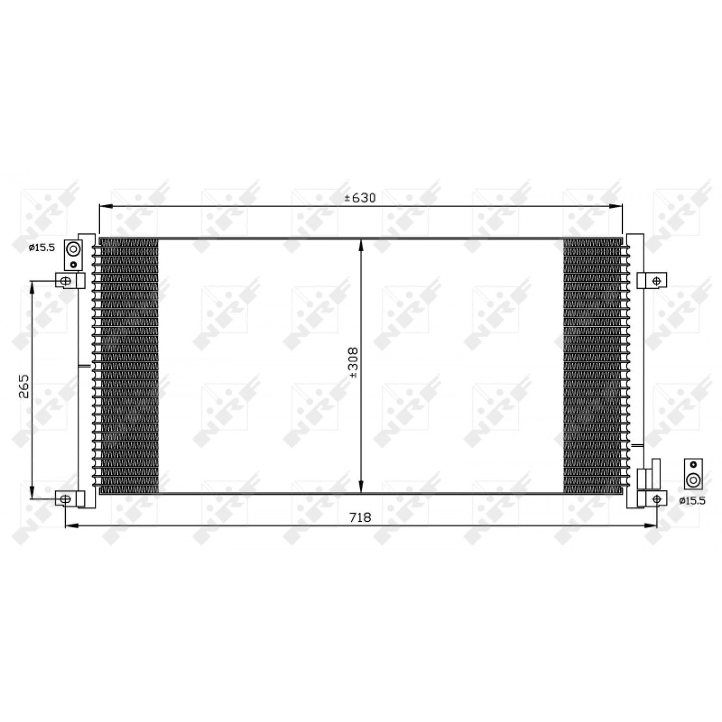 Kondensator, Klimaanlage NRF 35491
