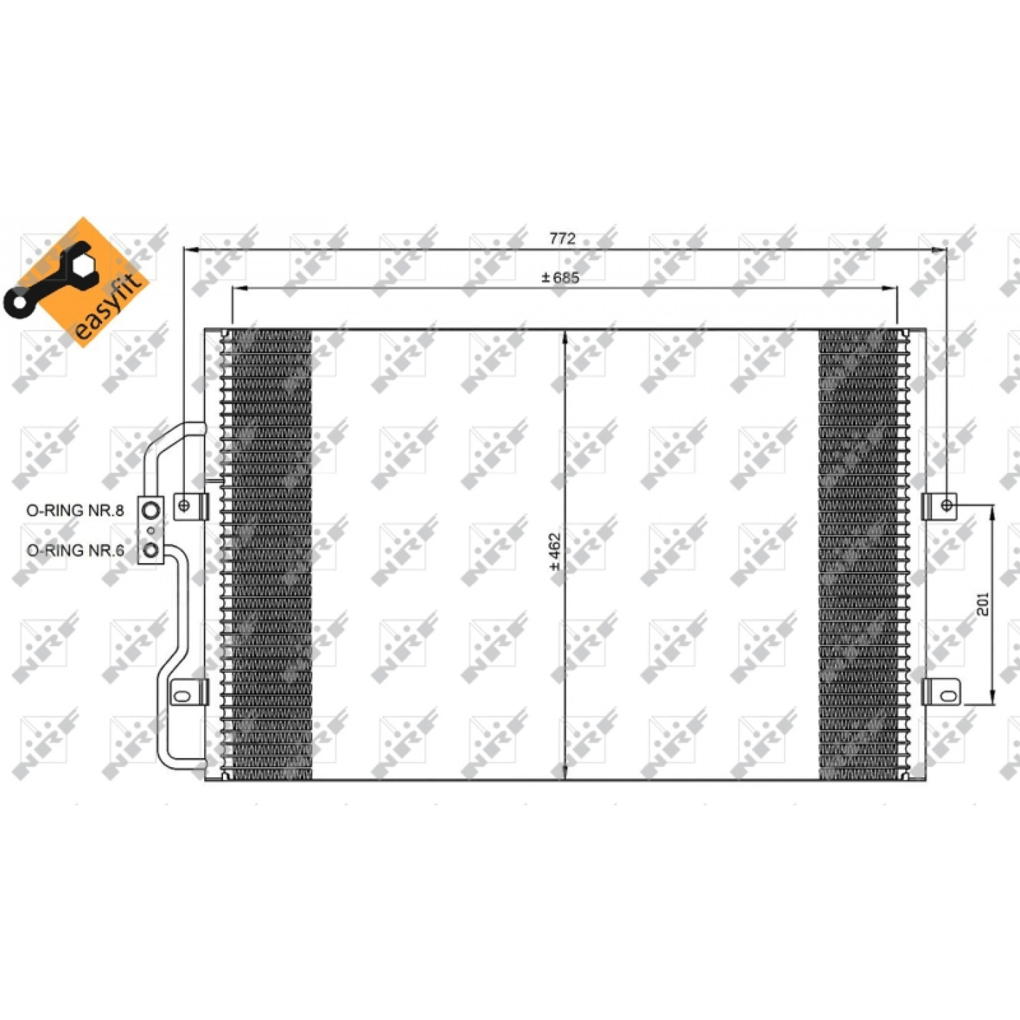 Nrf Condensador, Aire Acondicionado 35802