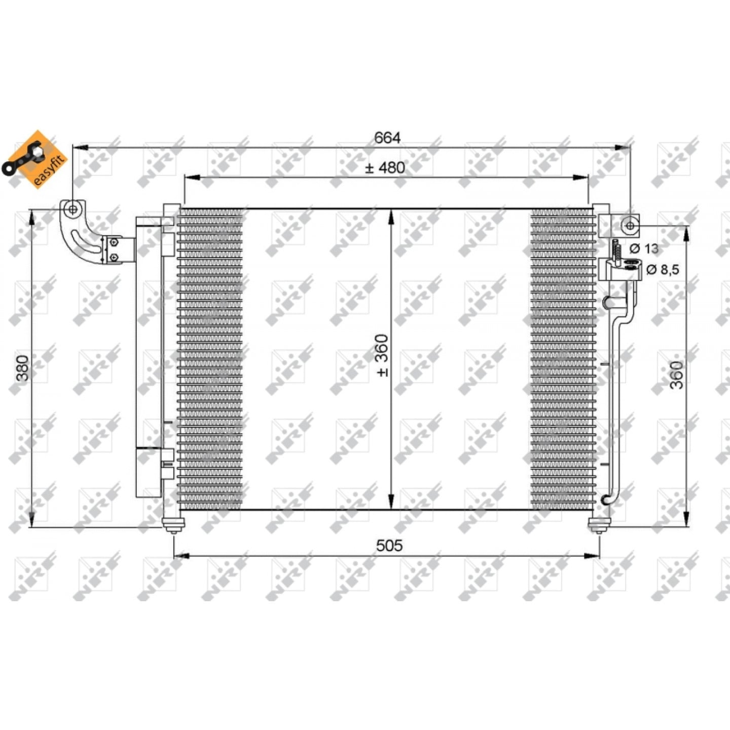 Nrf Condensor, Airconditioning 35852