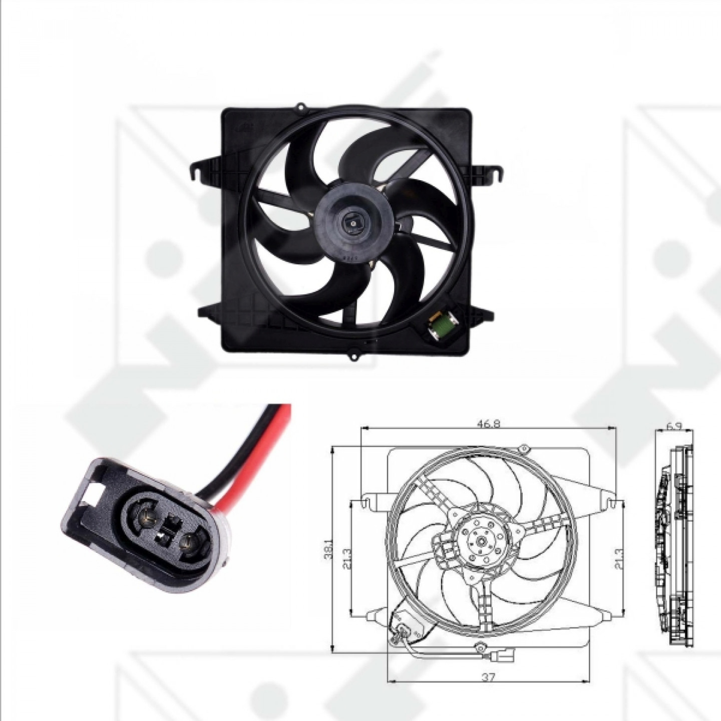Ventilator, radiator NRF 47019