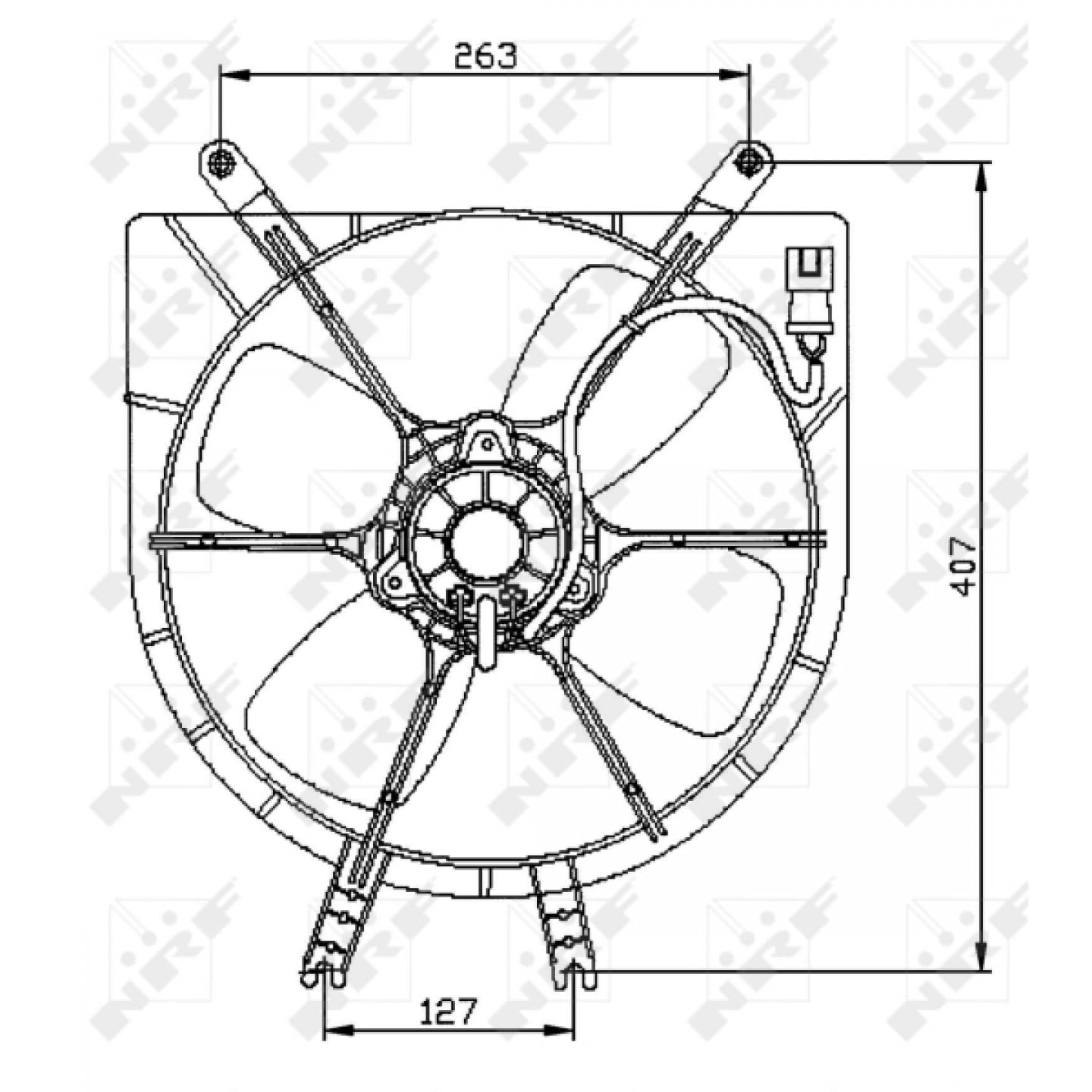 Ventilátor, chladič NRF 47042