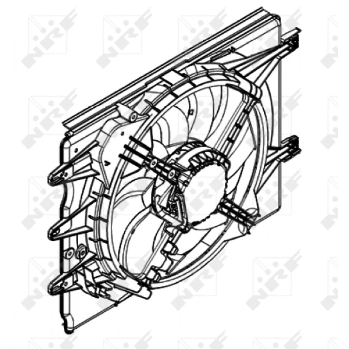 Ventilator, radiator NRF 47596