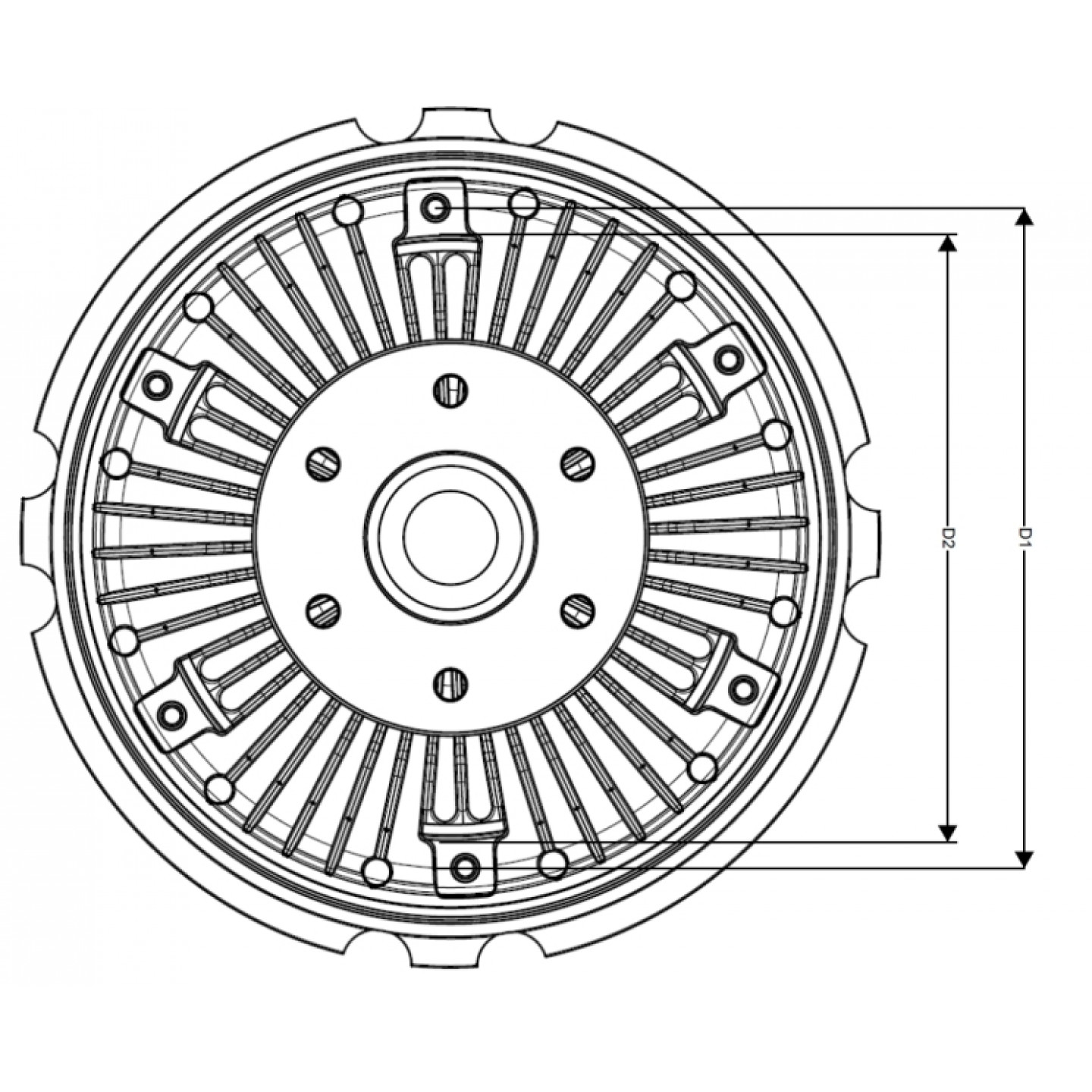 Embrayage, ventilateur de radiateur NRF 49777